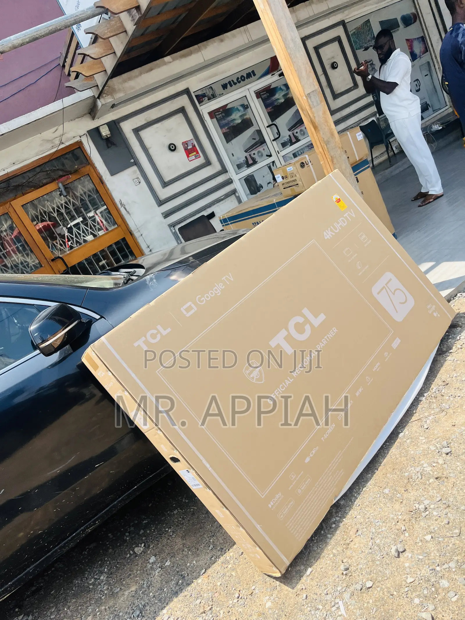 New TCL Uhd Smart Screen Television(75 Inch) Black.