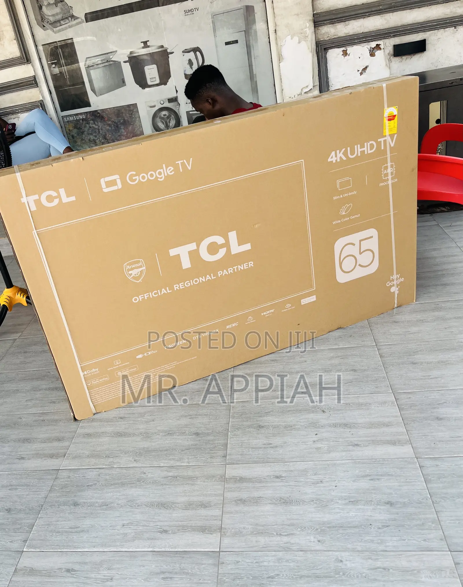 Original TCL 65 Inch Uhd Smart Television(Black).