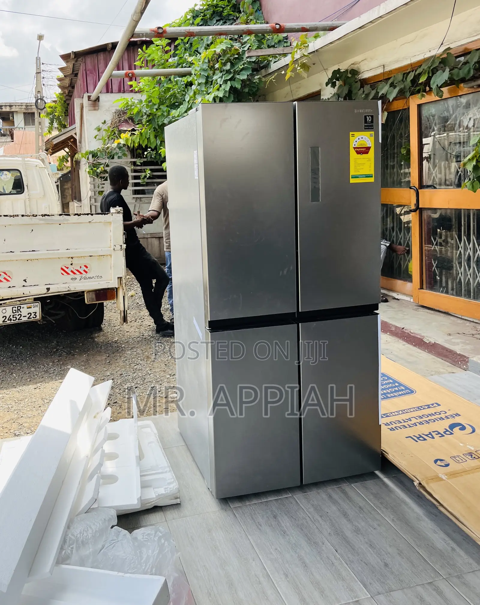 Check Out Samsung 4 Door Side by Side Fridge(Gray) 