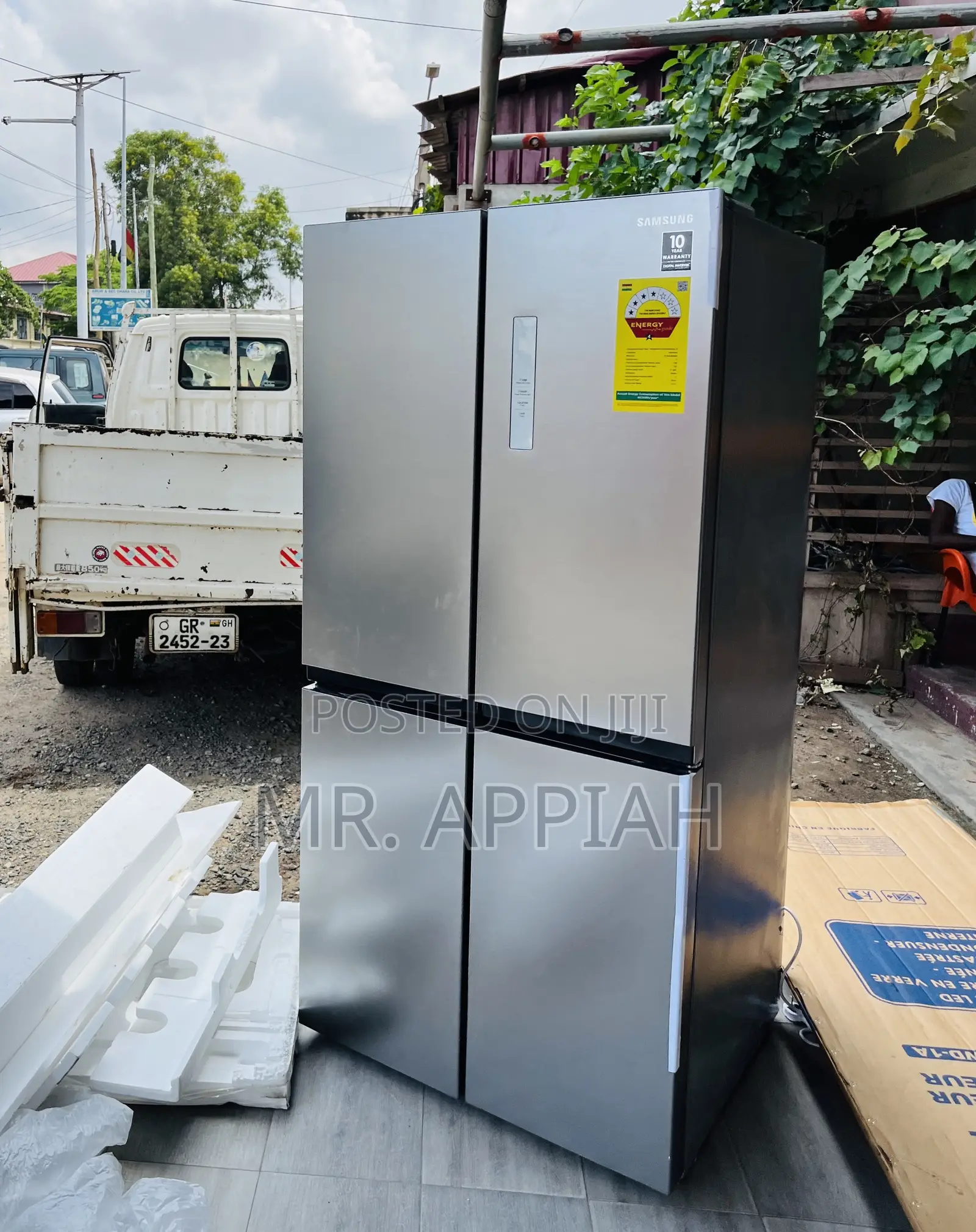 Premium Unique Samsung 4 Door Side by Side Fridge(Silver)