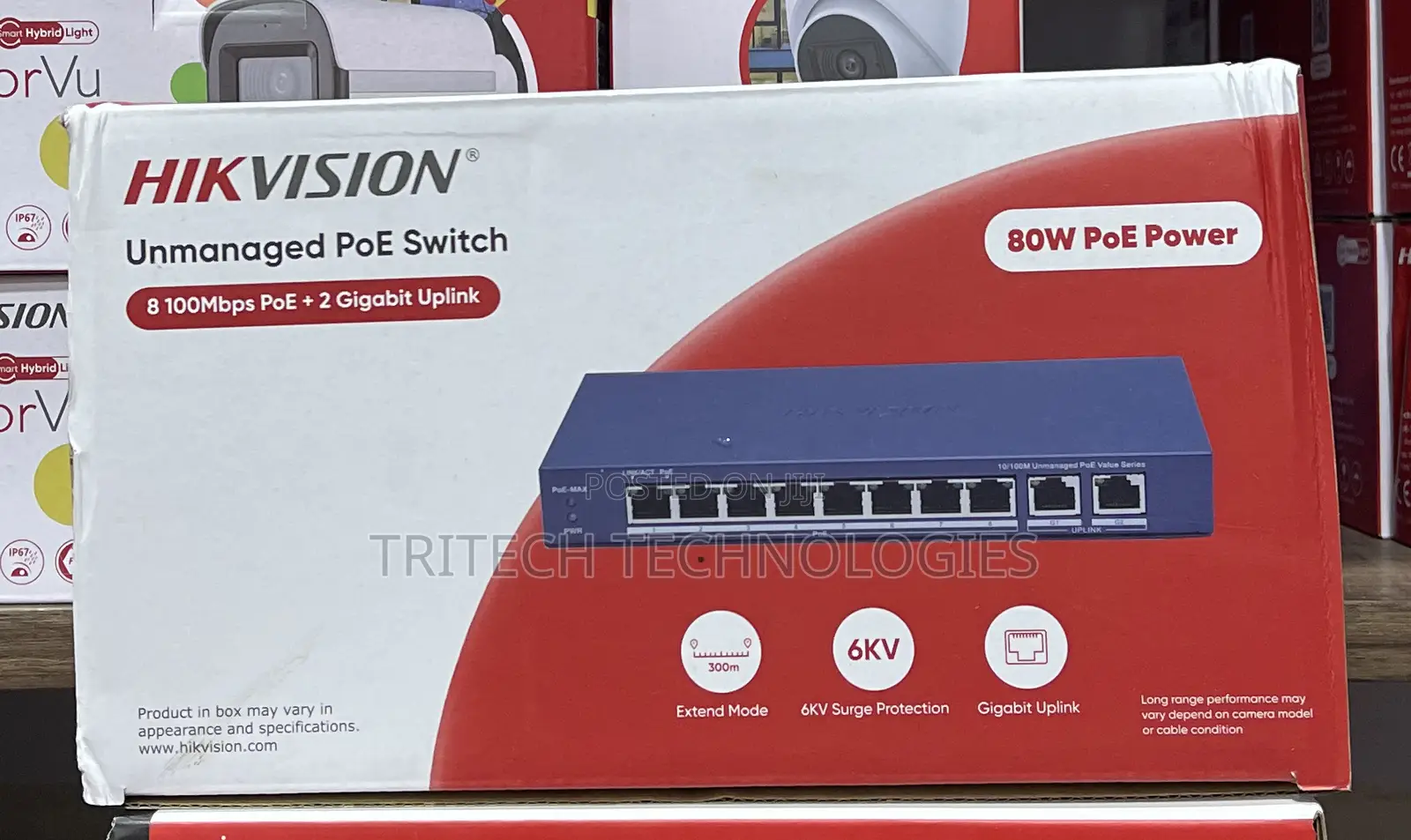 Hikvision 8port Unmanaged Poe Switch Ds-3e0310p-E/M(b)