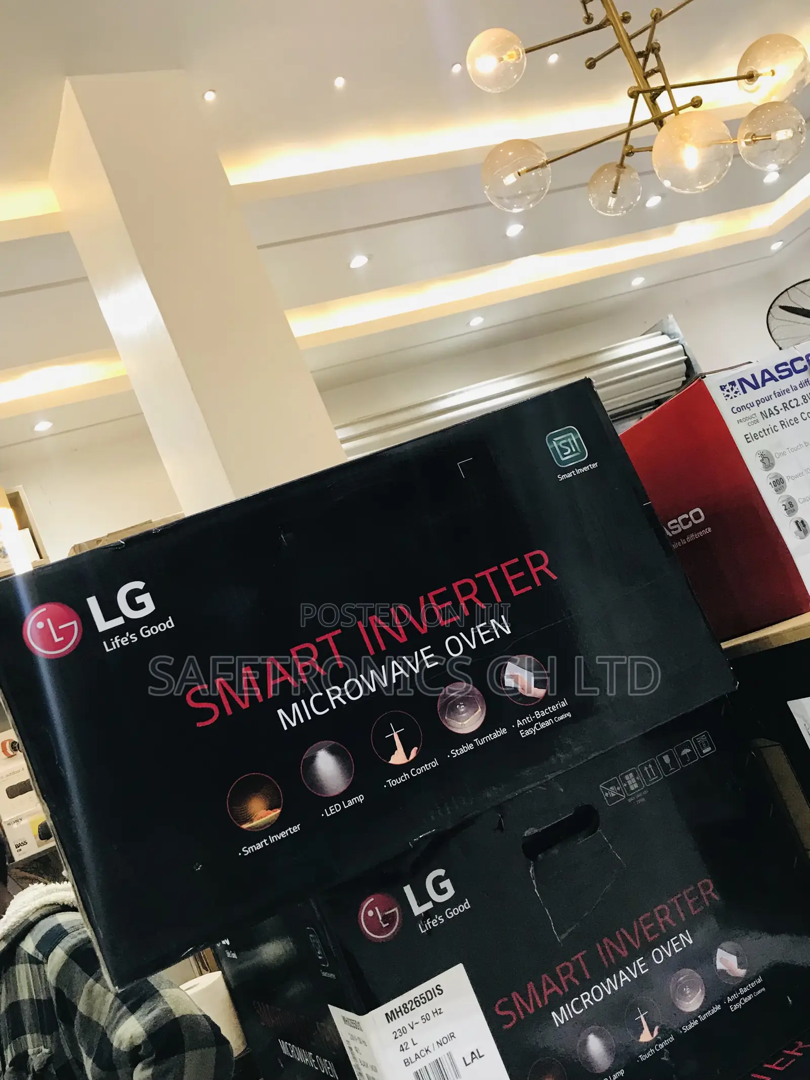 Secure Smart Inverter 42l Countertop Lg Touch Black