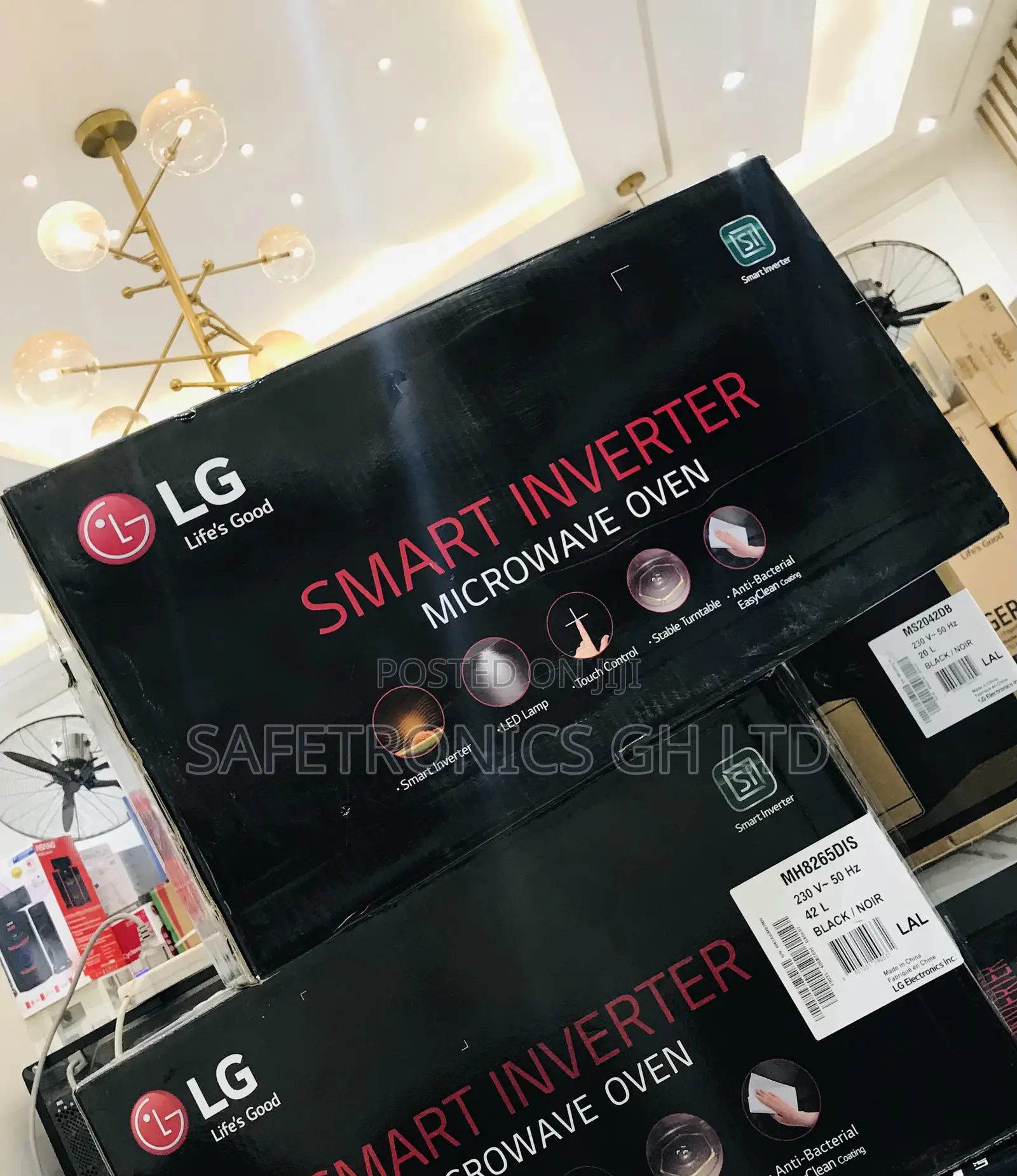 Unique Touch Smart Inverter 42l Lg Countertop Grey Microwave