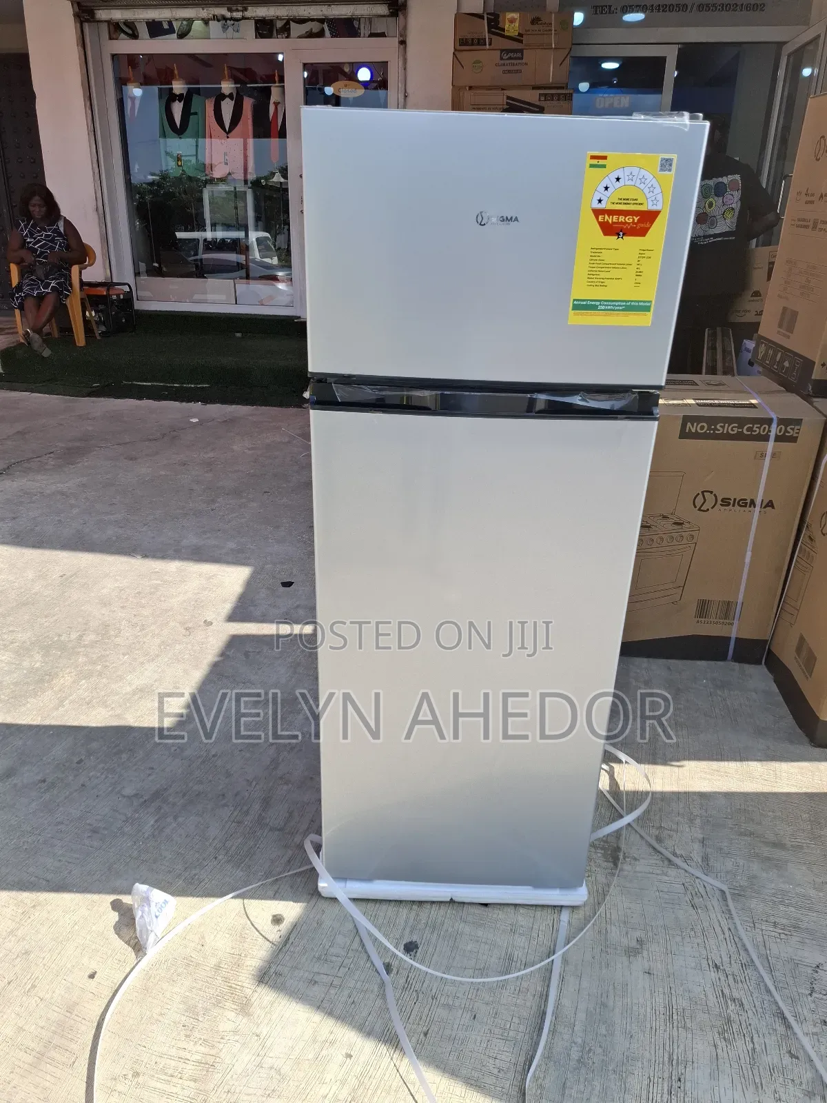 Powerful Compressor 207 Litres Sigma Top Freezer Available