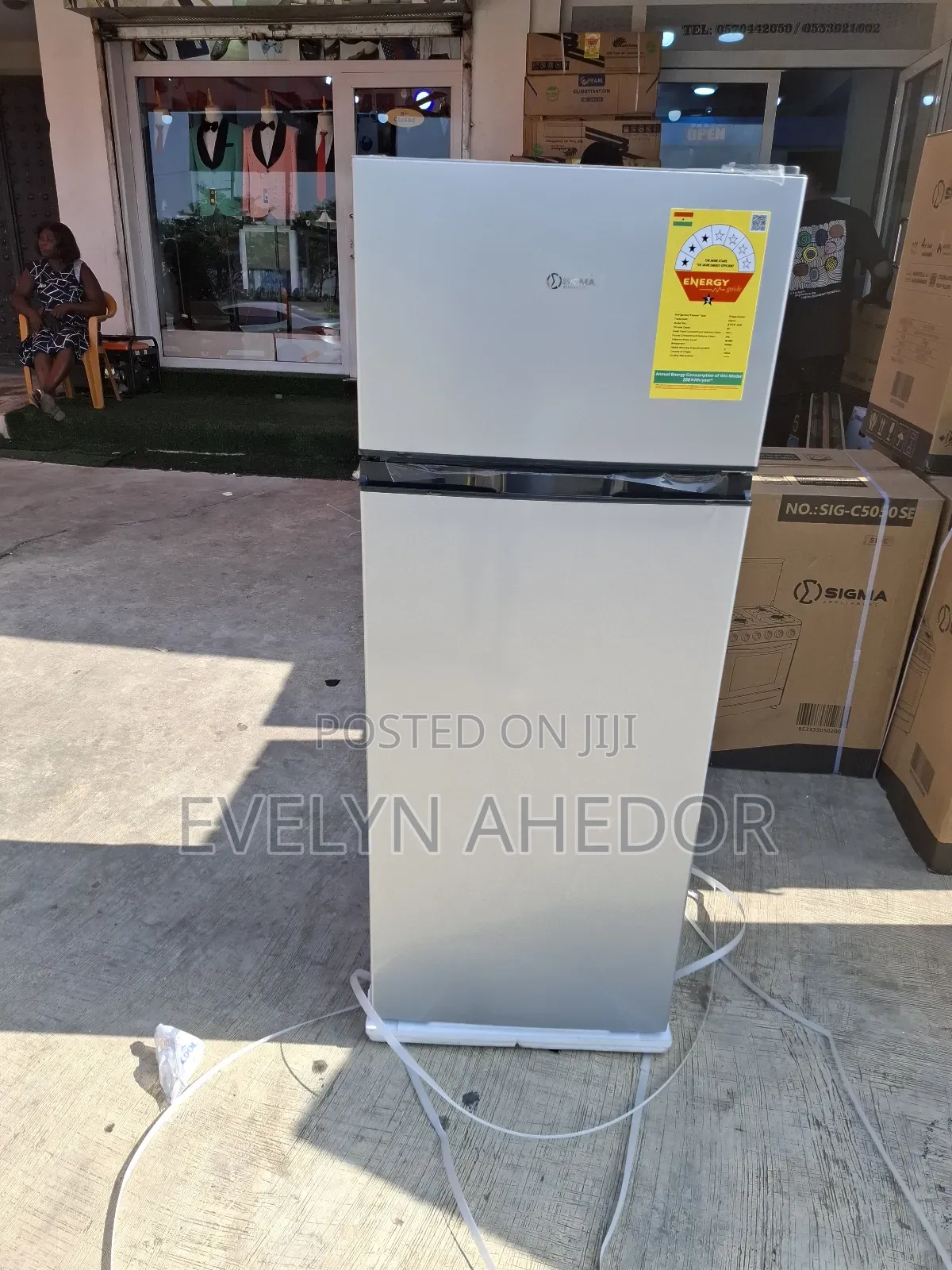 Powerful Compressor 207 Litres Sigma Top Freezer Available