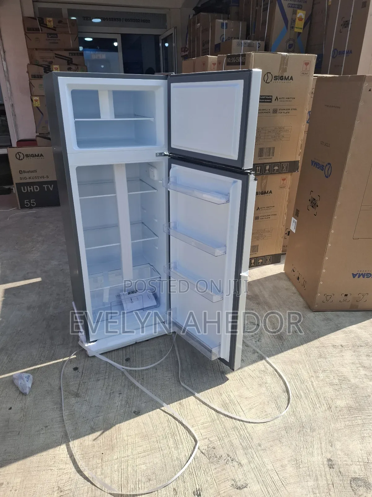 Powerful Compressor 207 Litres Sigma Top Freezer Available