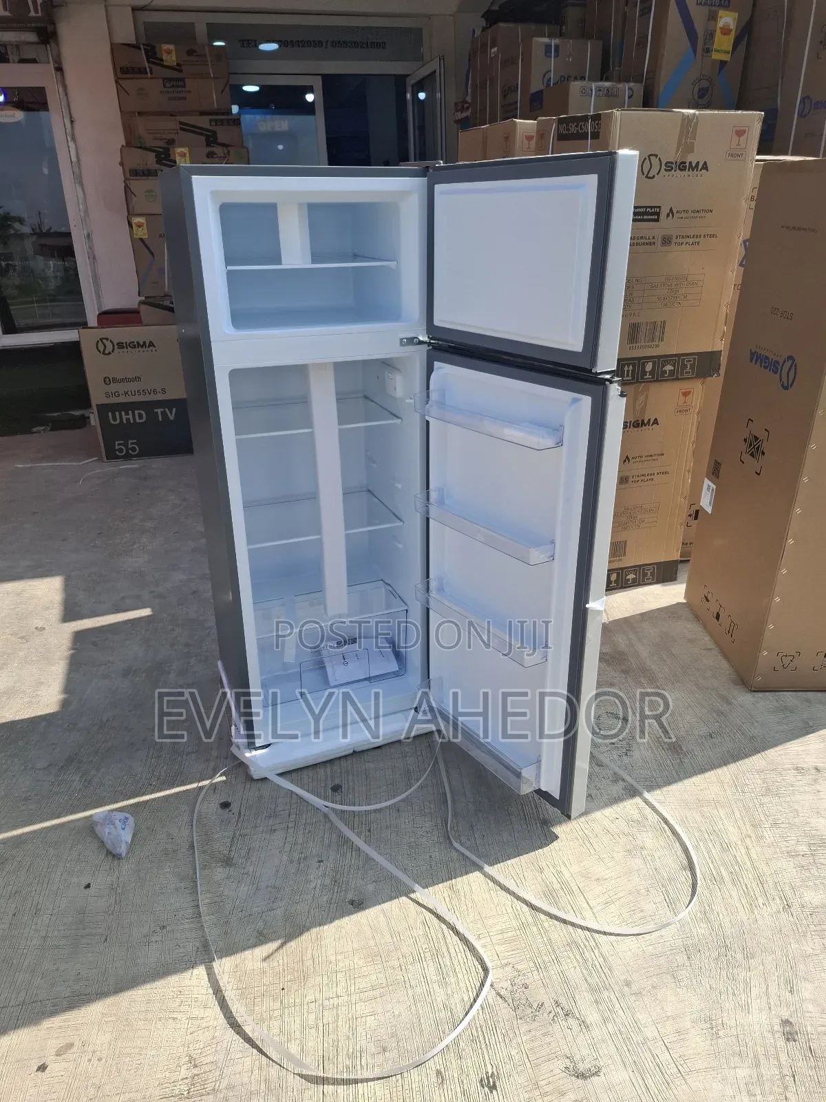 Powerful Compressor 207 Litres Sigma Top Freezer Available