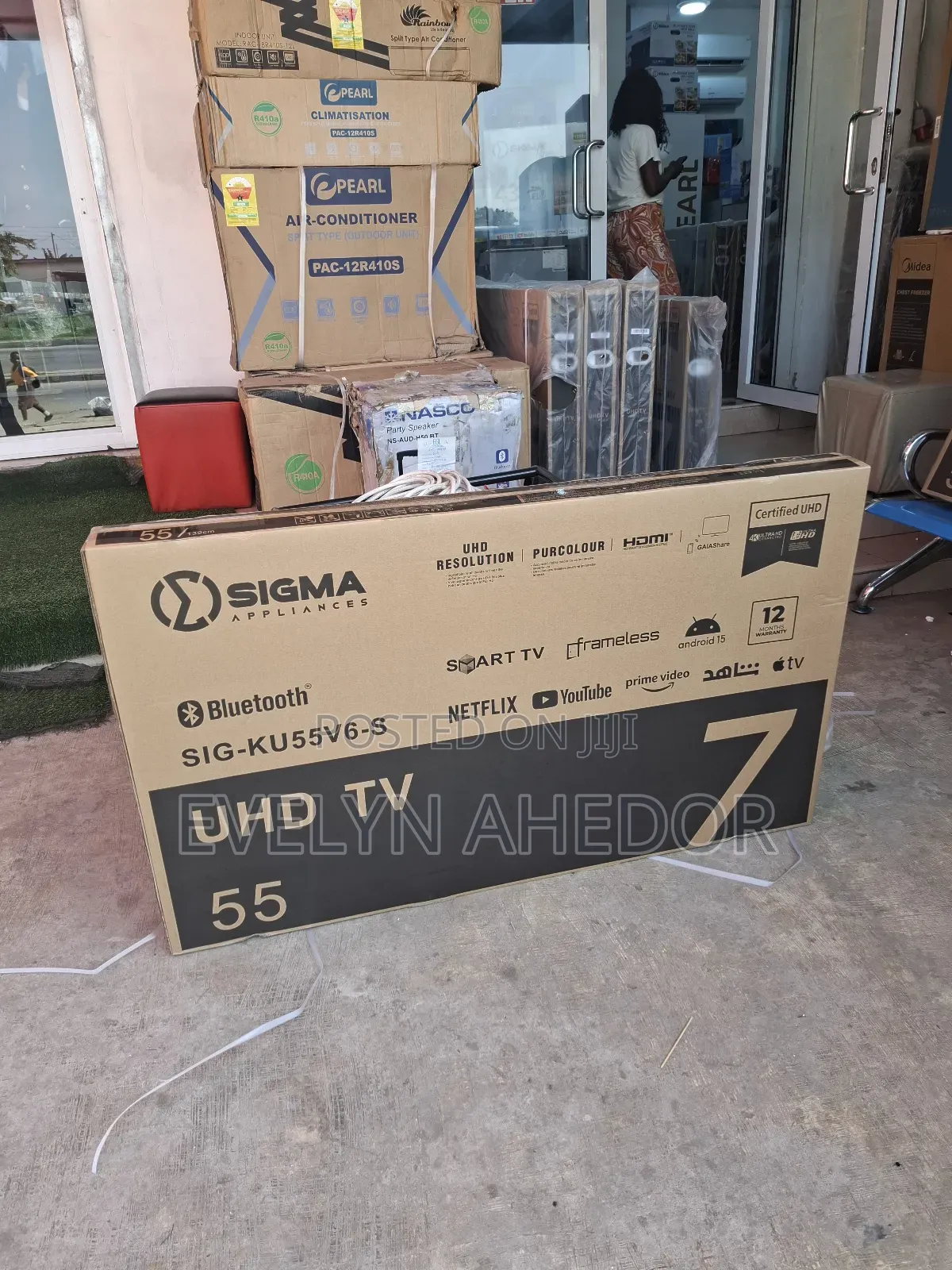 Sigma 65 Inches Smart Tv With Wall Mount Going for Cool Pric