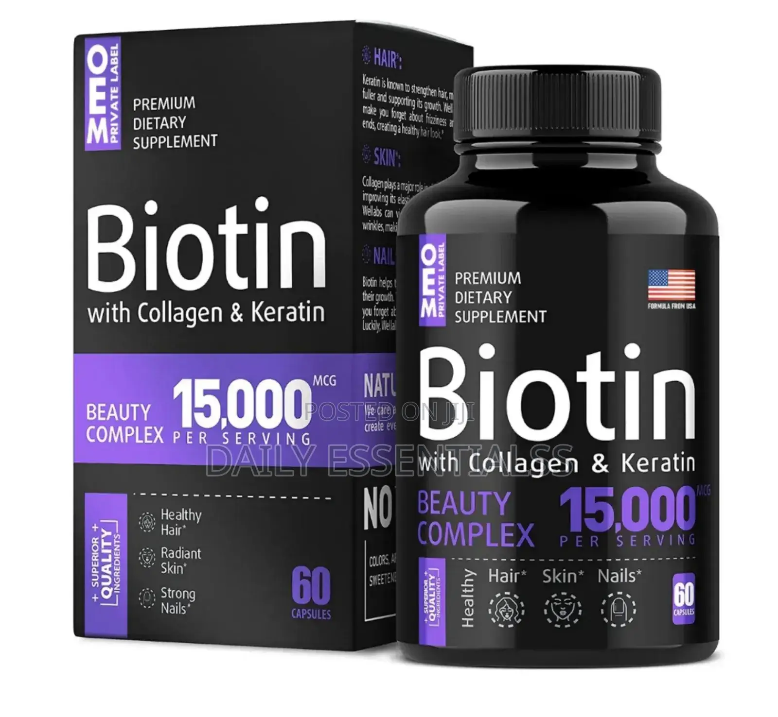 Your Glow in a Bottle – Biotin Capsules
