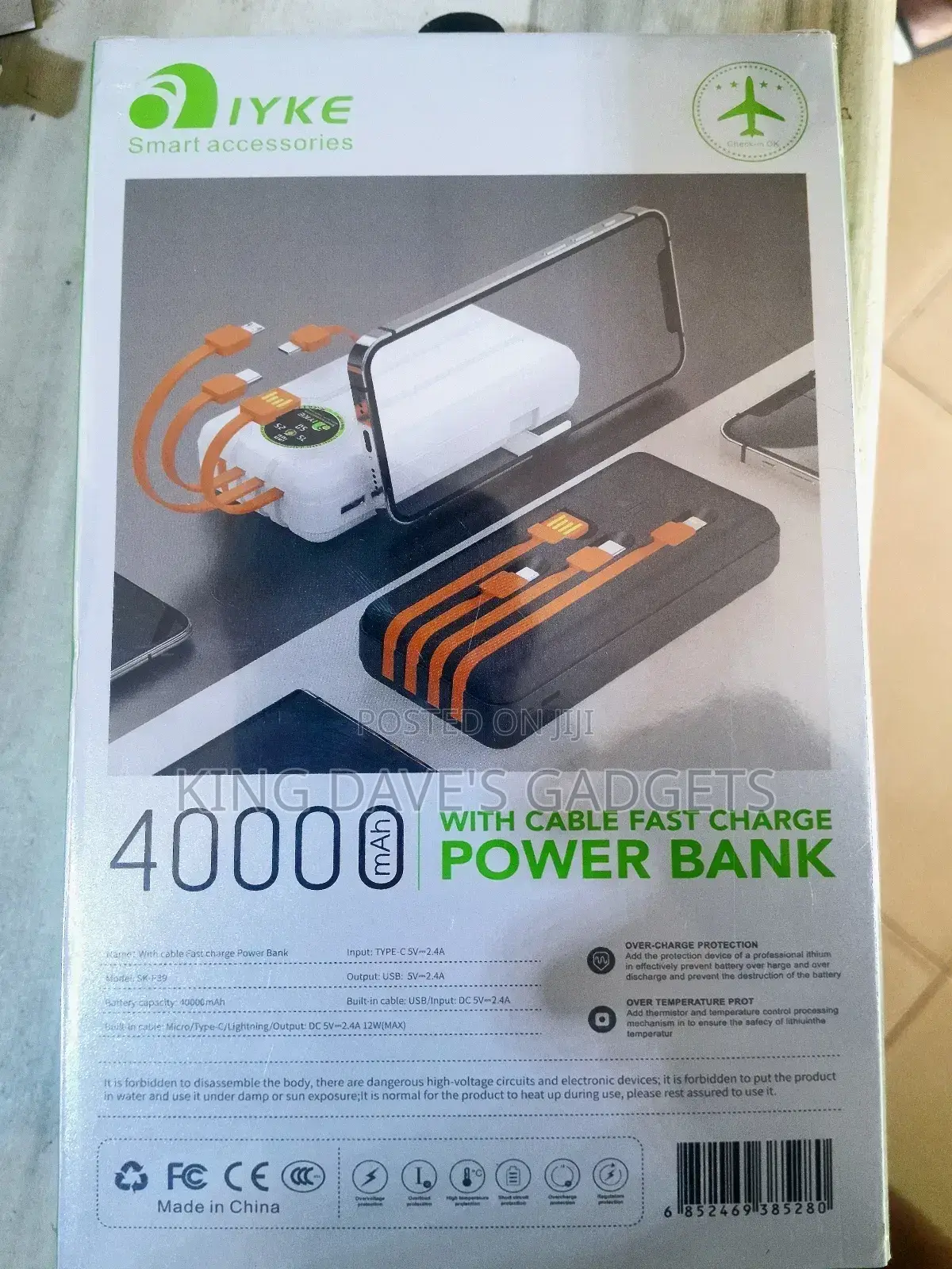 Powerbank With Cables