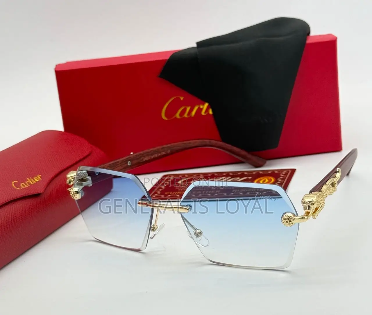 Cartier Glasses Sea Blue