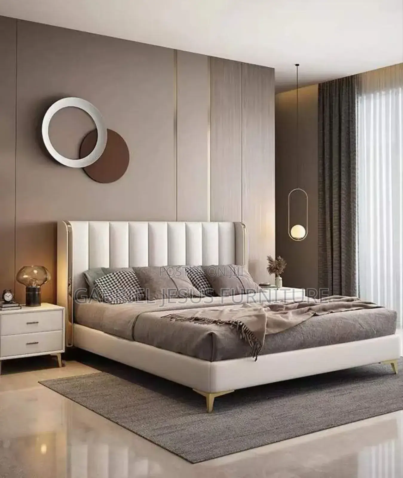 Italian King Size Bed With Mattress