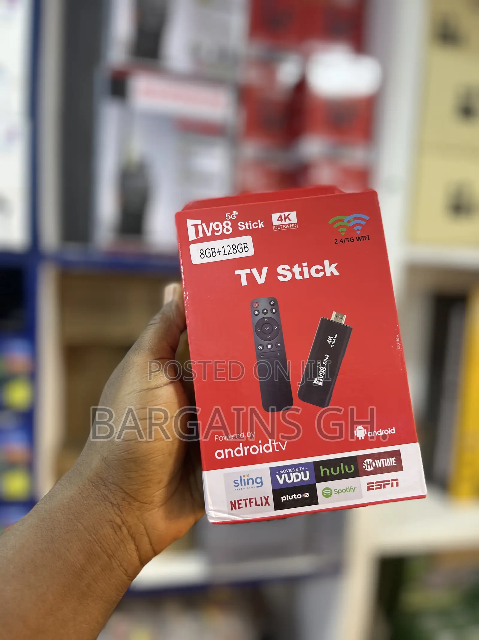 Tv98 5g Android Tv Stick Jailbroken (8gb + 128gb)