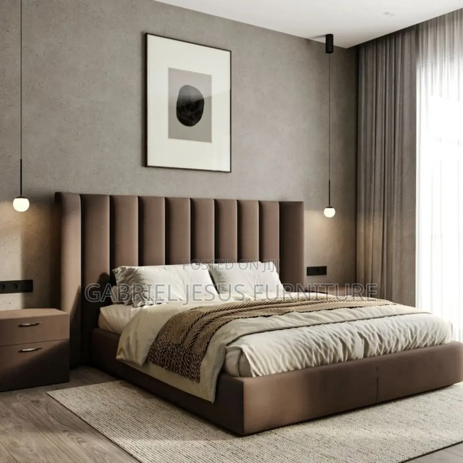 Italian King Size Bed With Mattress