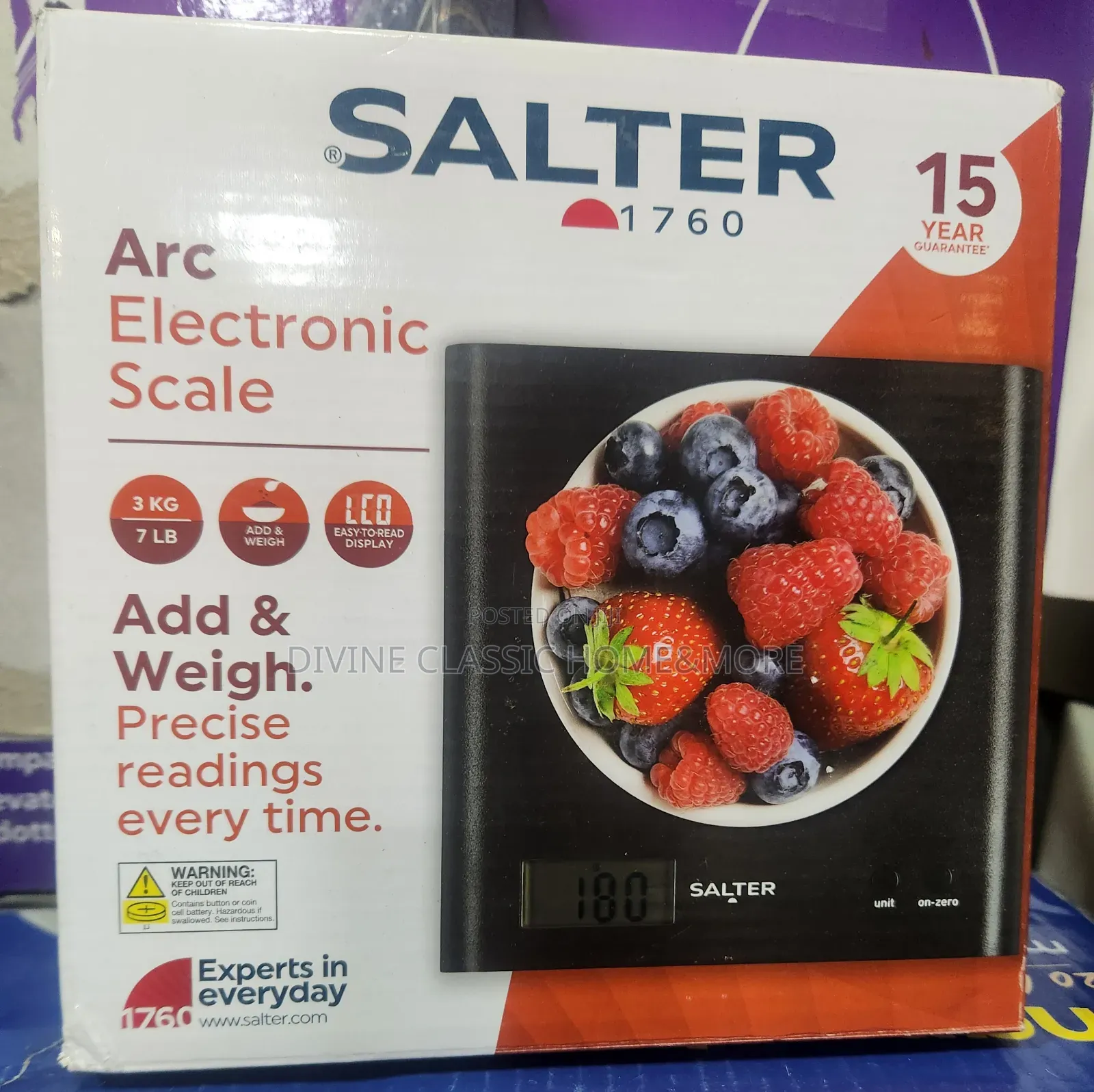 Salter 3 5kg Electronic Kitchen Scale