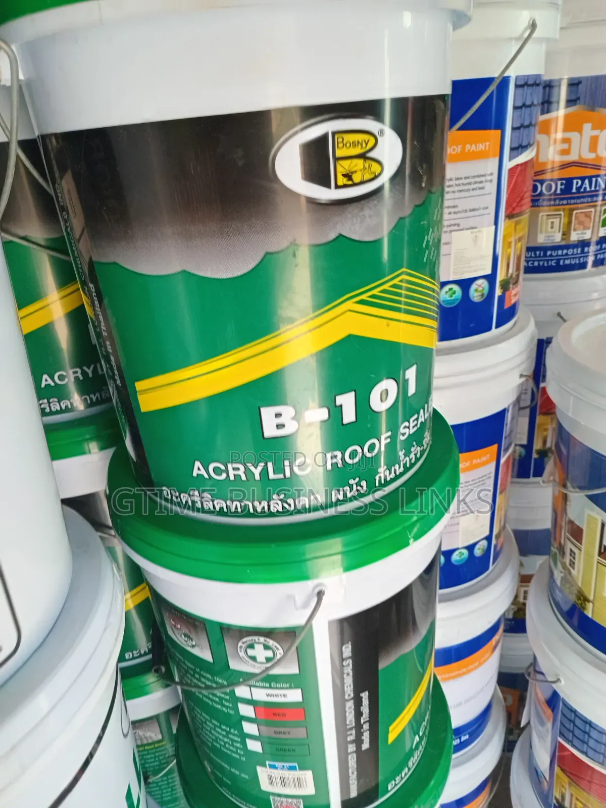 B-101 Acrylic Roof Sealer (Waterproof/Dump Proof) - 20l