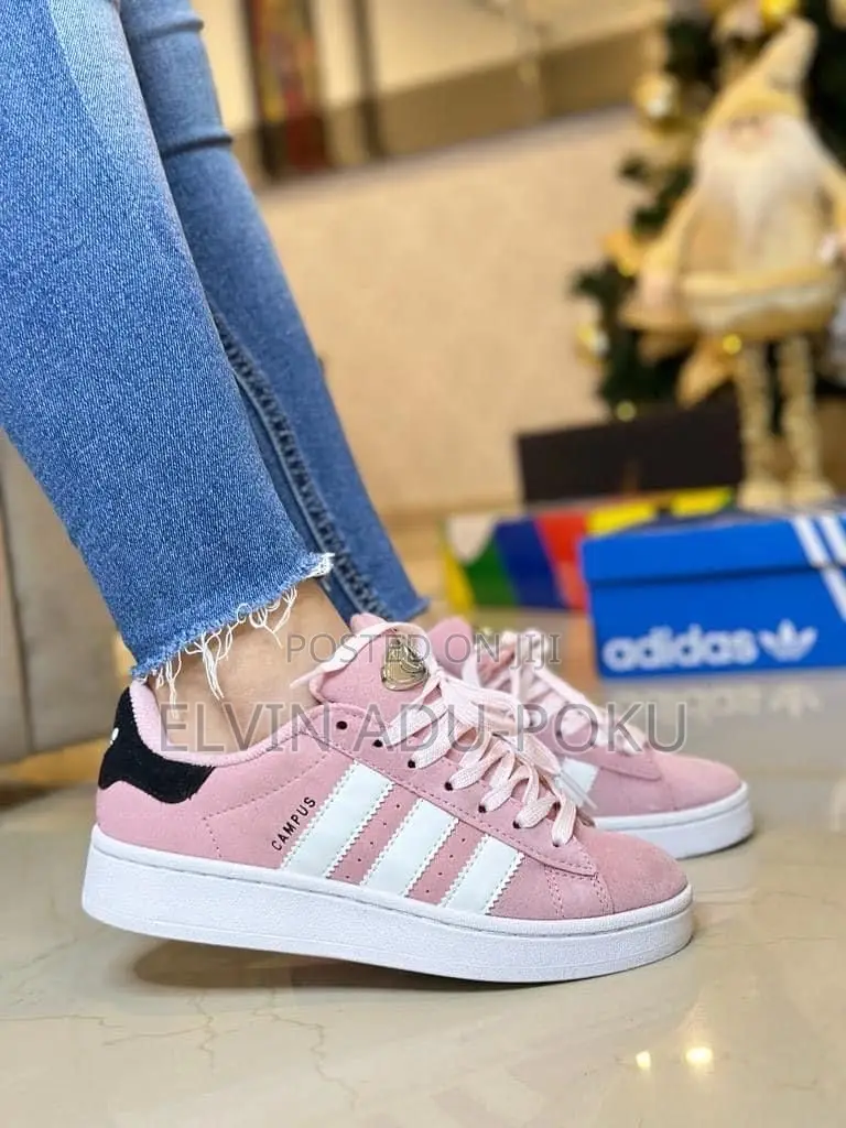 Adidas Campus Clear Pink & White