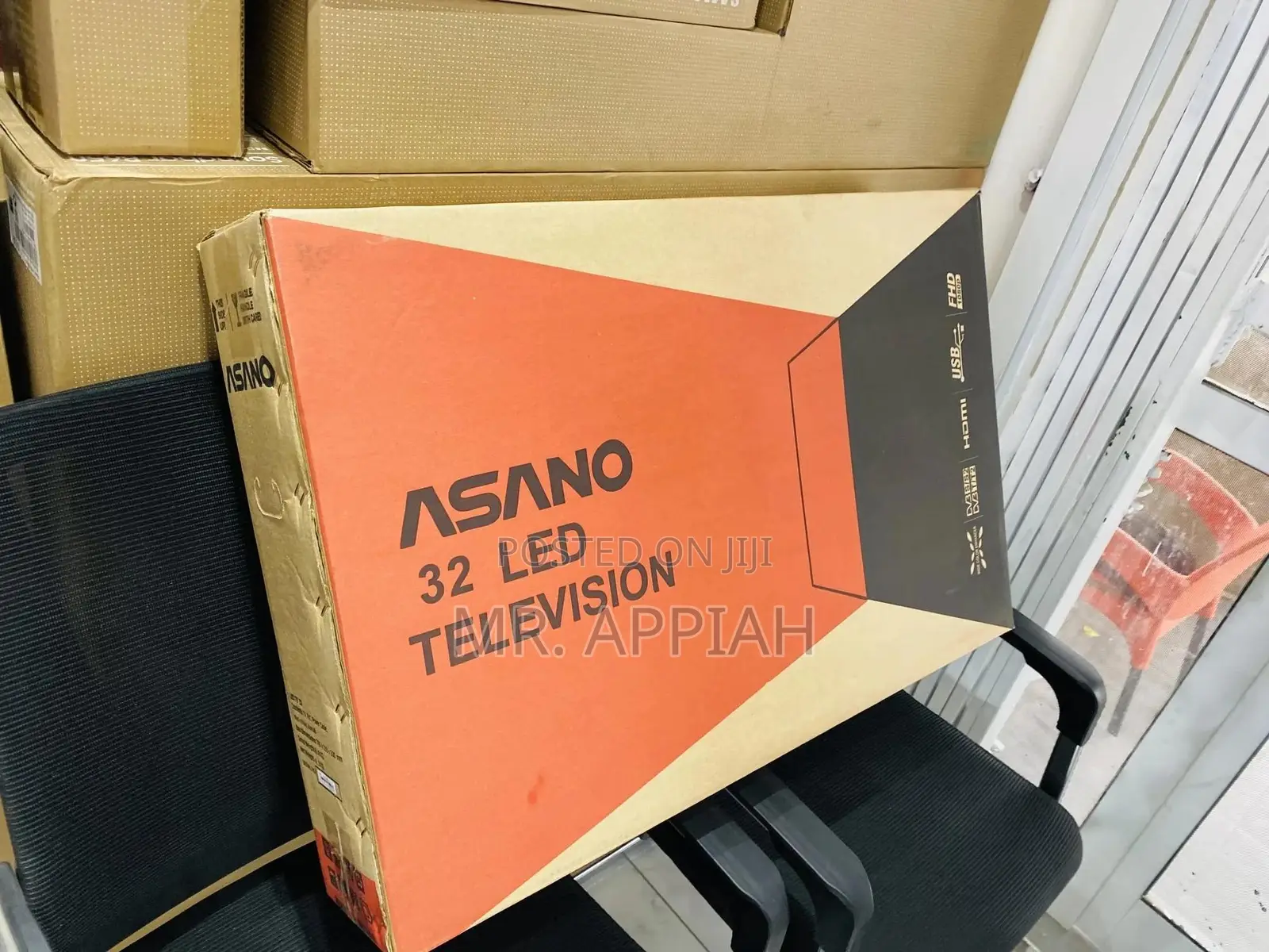 (Black)Brand New Asano 32 Inch Digital Satelite Tv