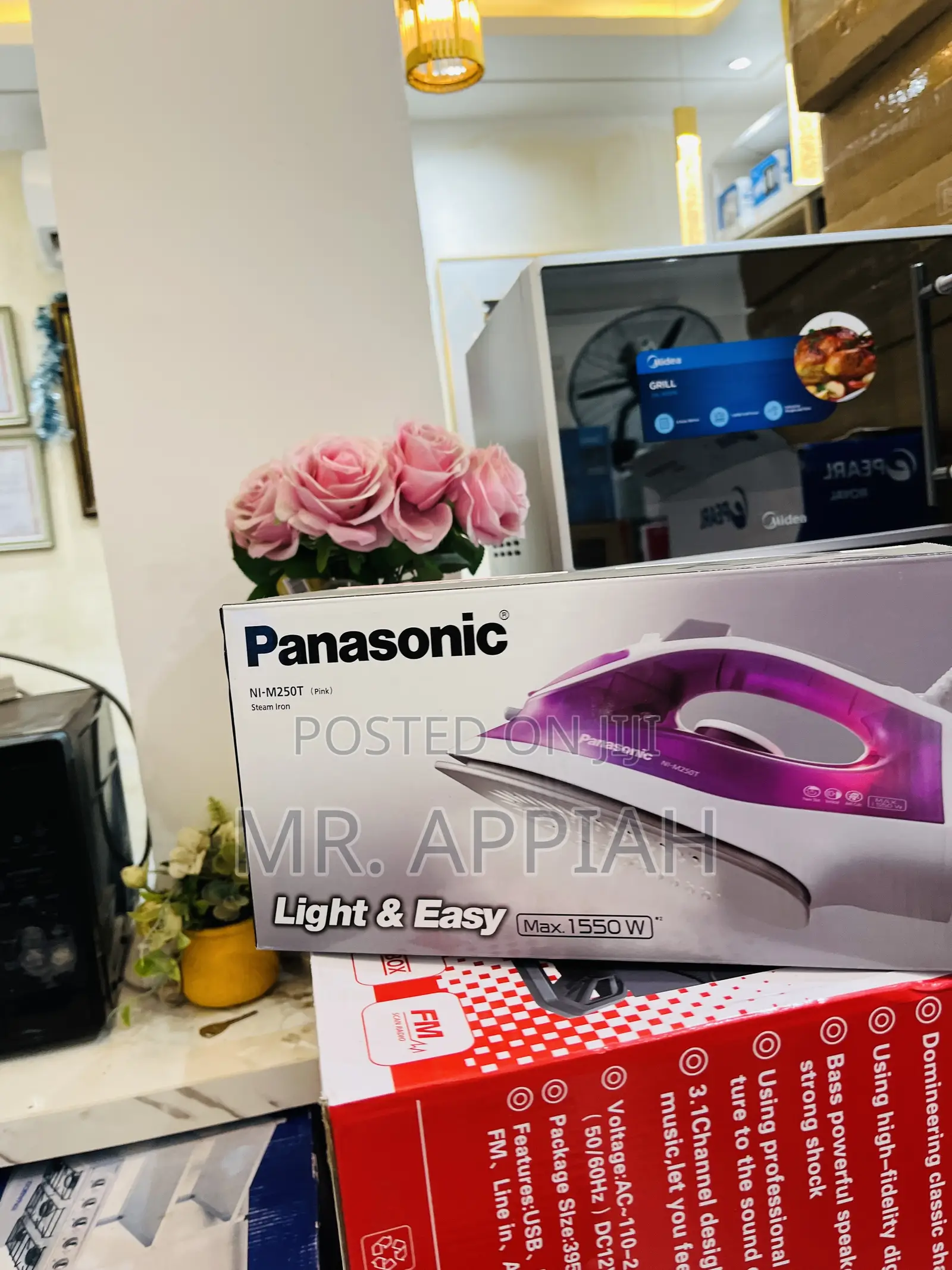 Sealed in Box Panasonic Electric Steam Iron.