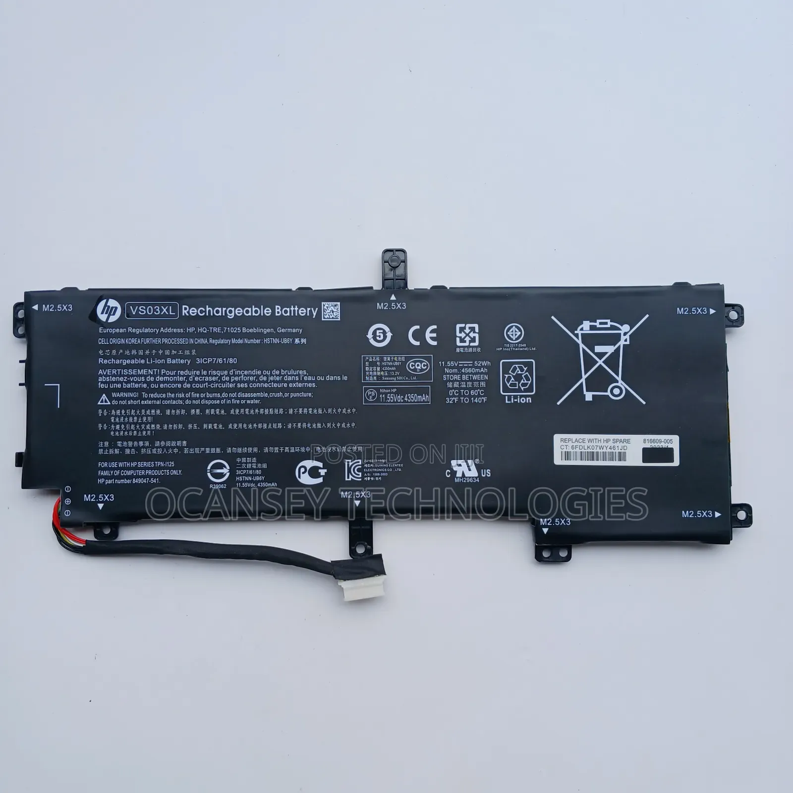 Original HP Vs03xl Battery for HP Envy 15-As000 15t-As000