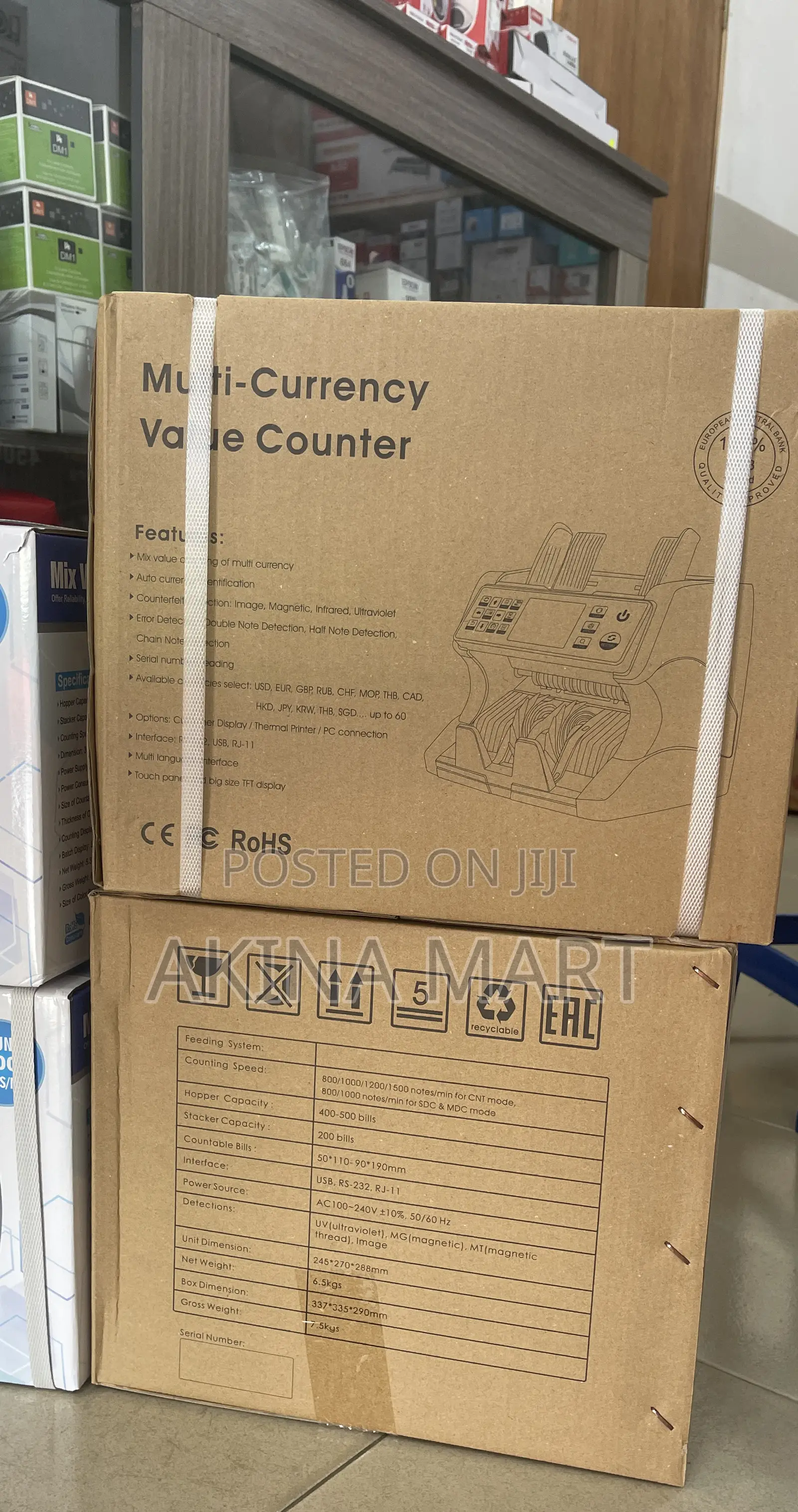 Mix Value Counting Machine Multi-Corrency Value Counter