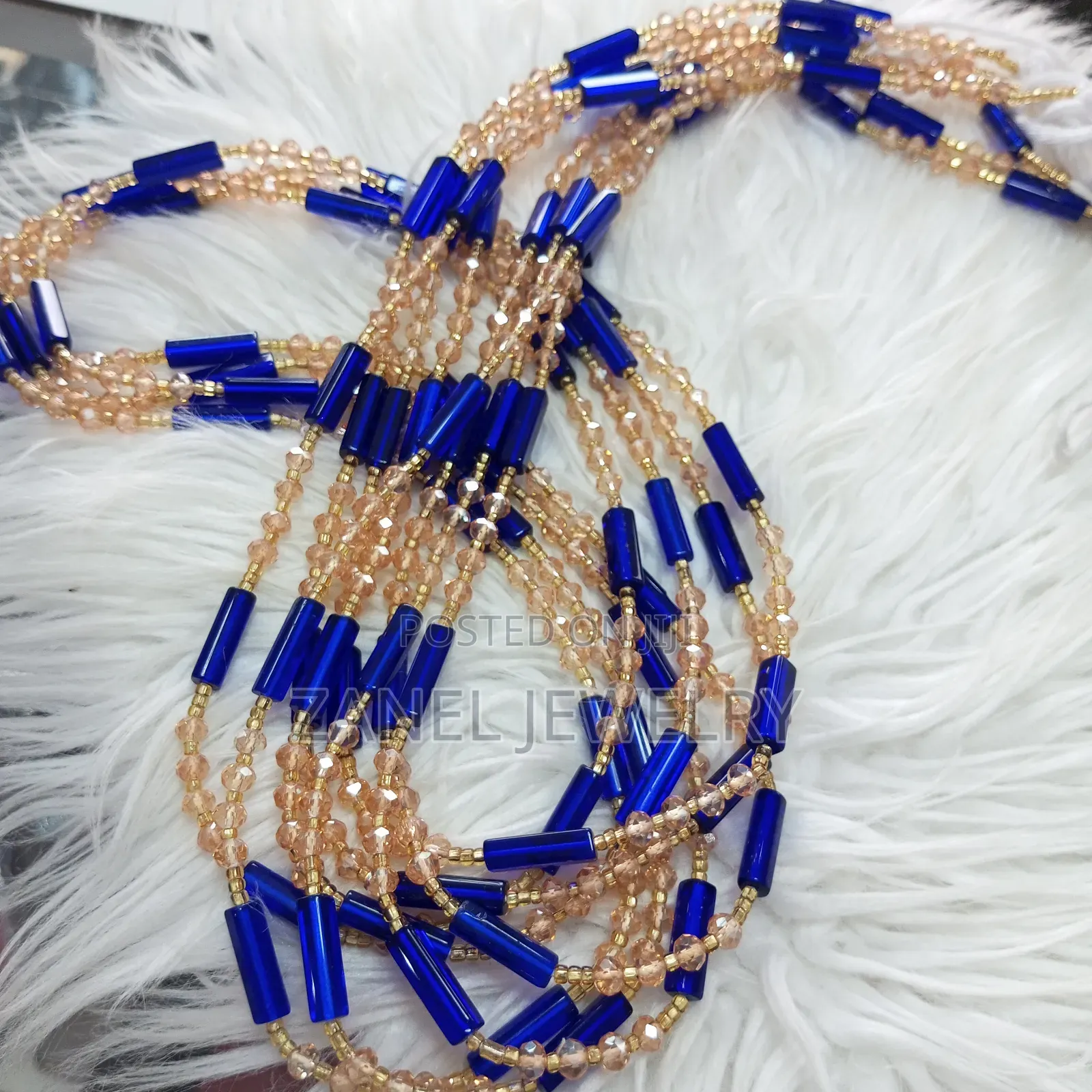 Blue Waist Beads