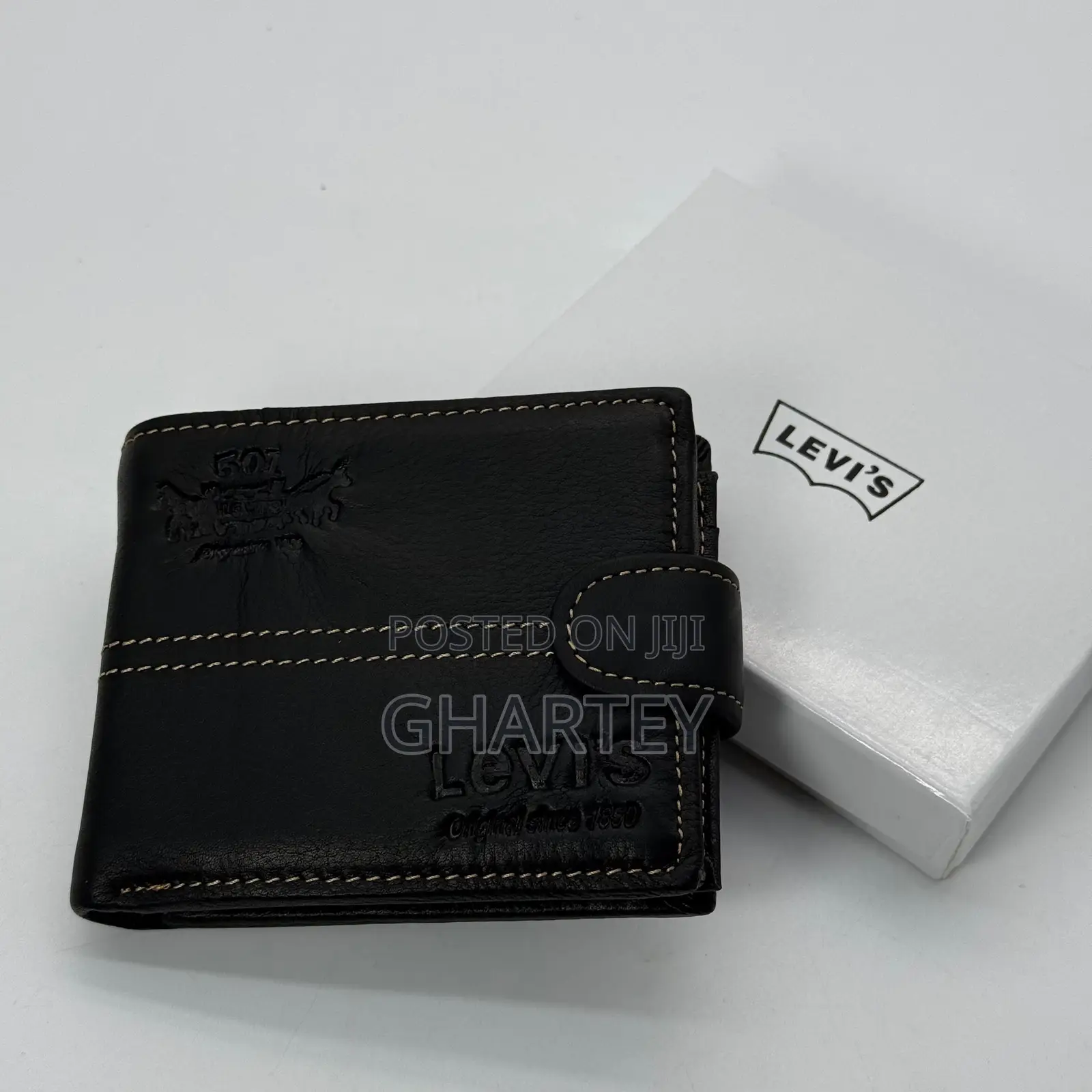 Levi’S Leather Pocket Wallet for Men -2colors Brown Black