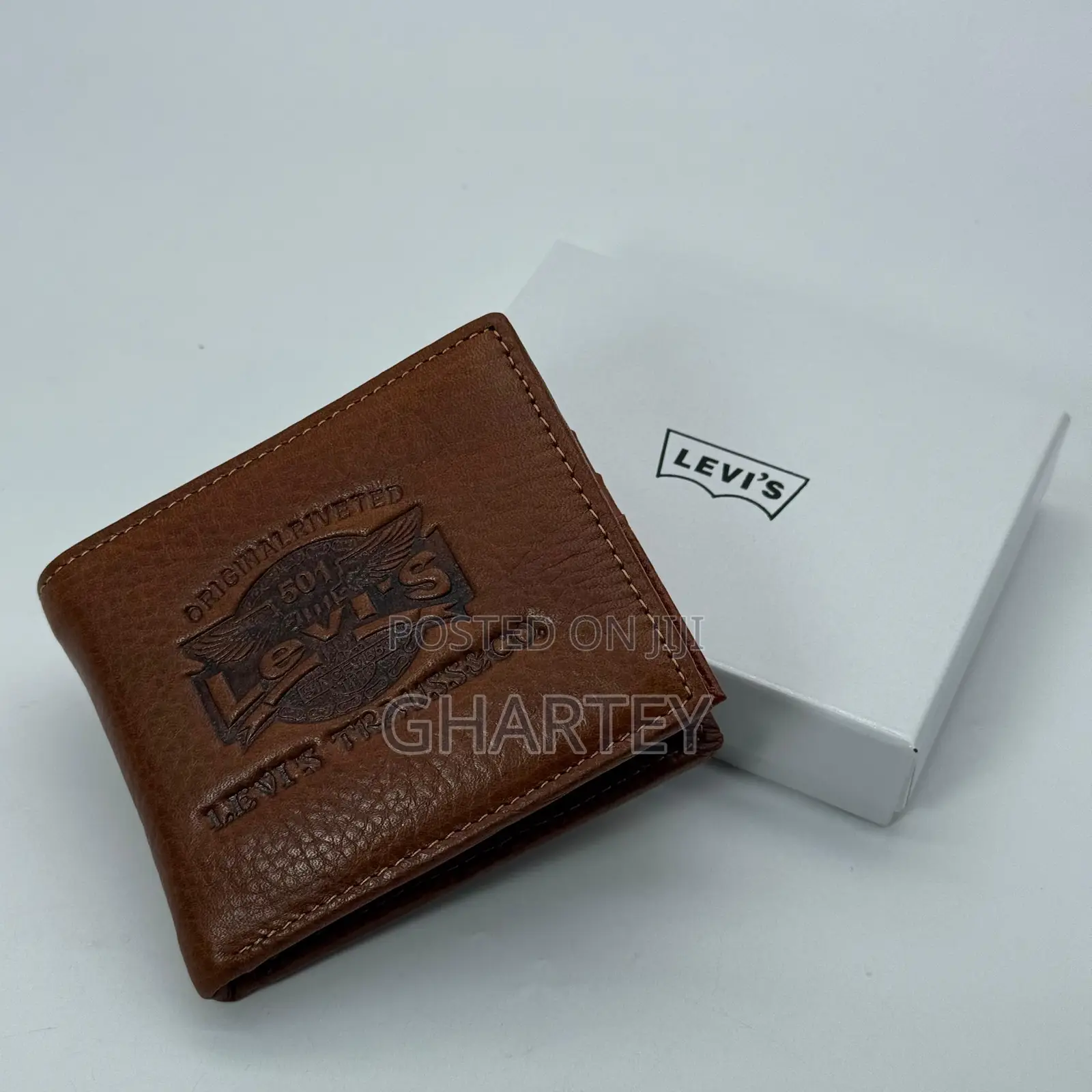 Levi’S Leather Pocket Wallet for Men -2colors Brown Black