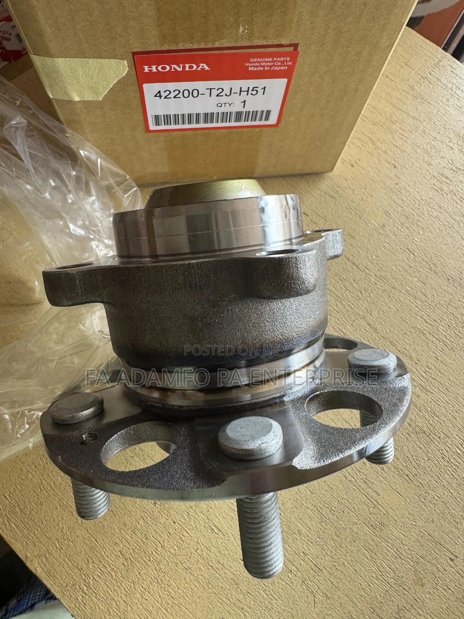 Honda Accord Wheel Bearing Hub Fits 2015-2018