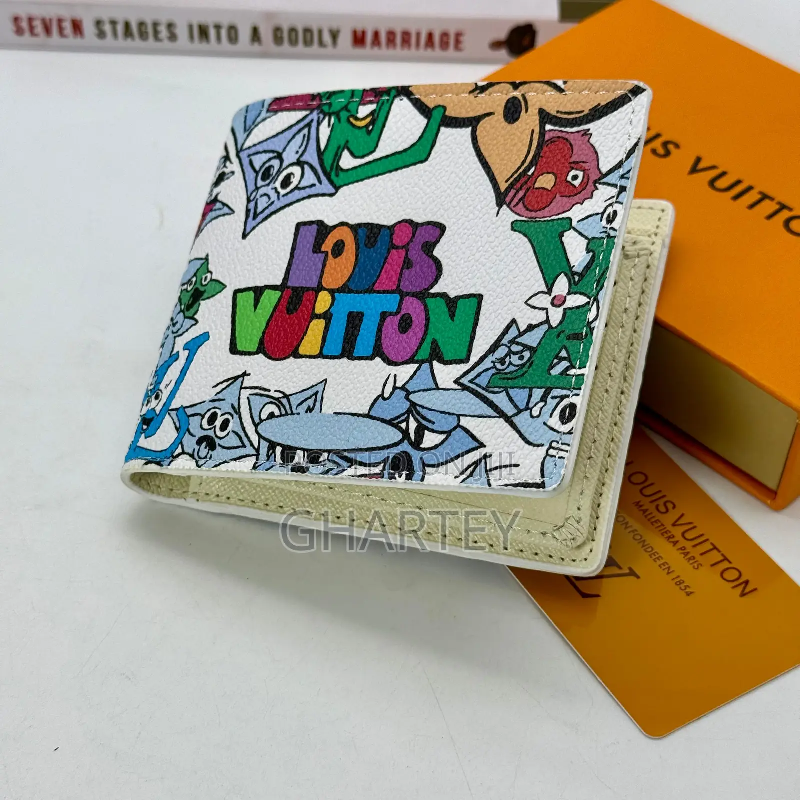 Colorful Cartoon Canvas Wallet