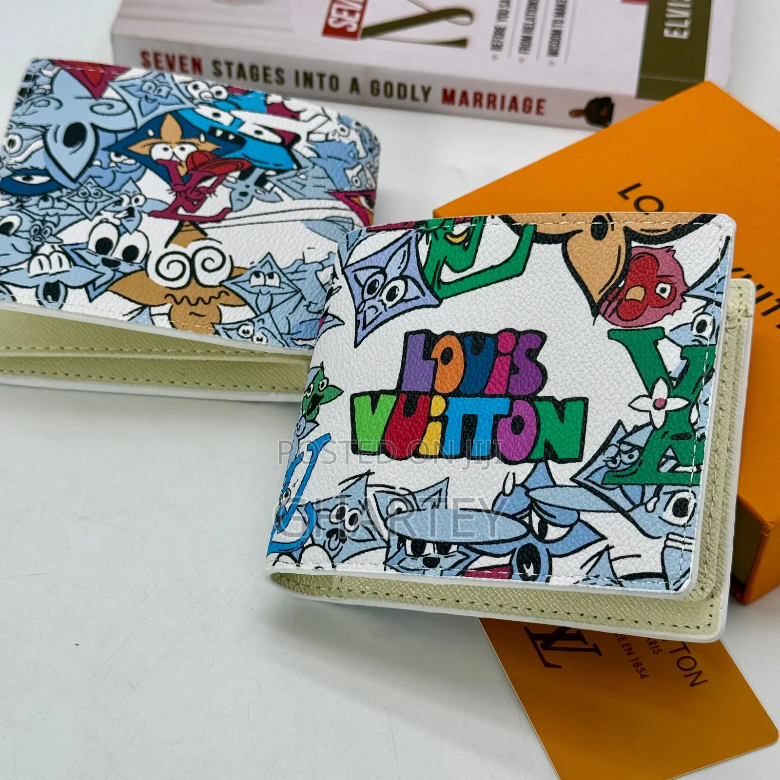 Colorful Cartoon Canvas Wallet