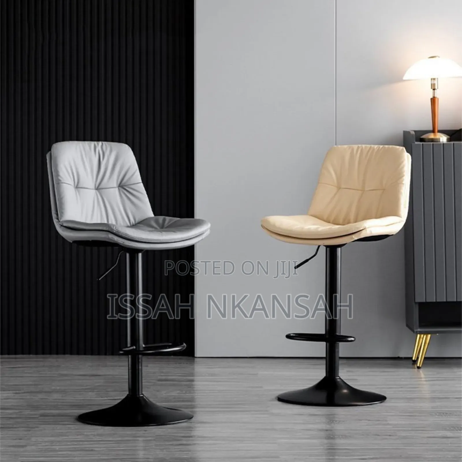 Bar Stool With Back Morden Pu Leather