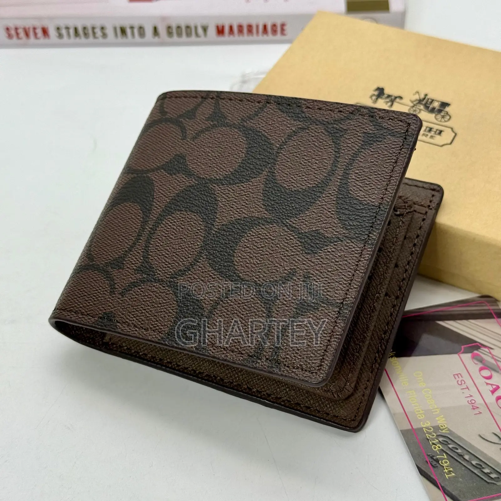 Canvas Coach Men’S Wallet || 3 Colors Brown, Coffee Black