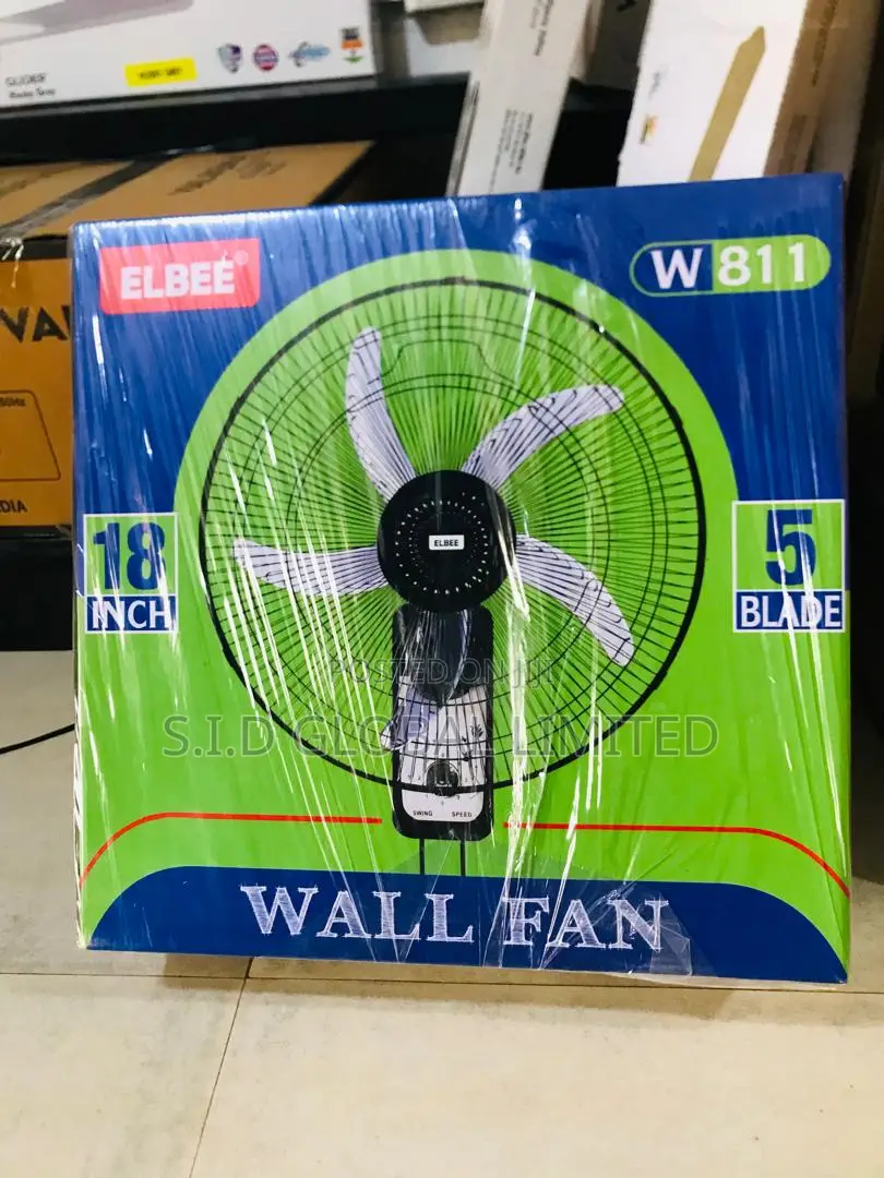 18" Elbee 5-Wing Propeller Wall Fan