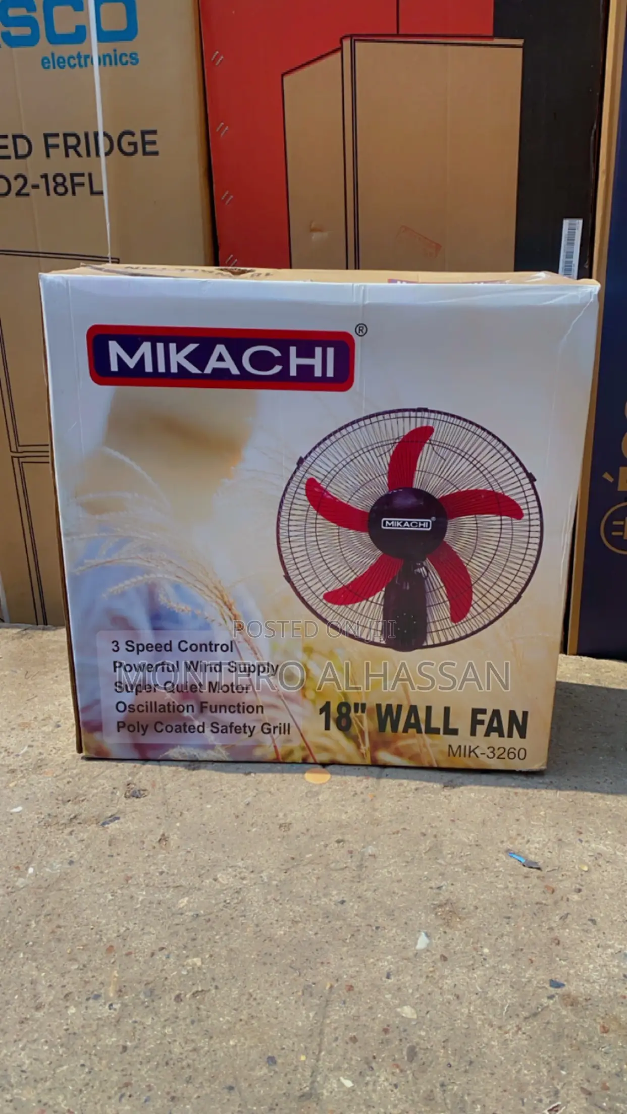 Mikachi 18 Inches Wall Fan