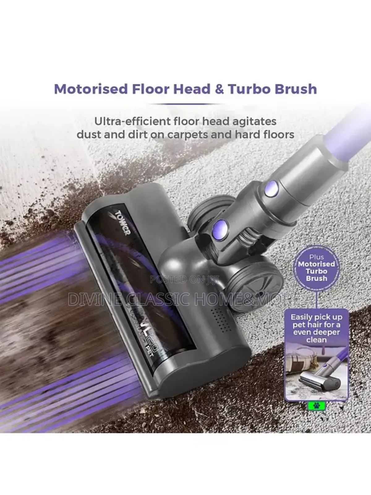 Tower Vl20 Performance Pet Corded Stick Vacuum Cleaner