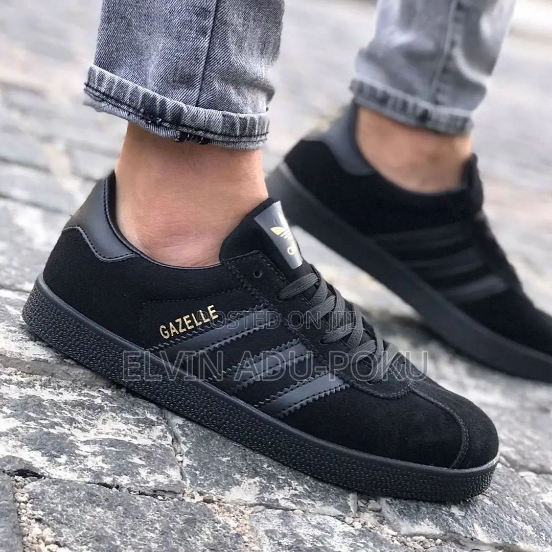 Adidas Gazelle "Triple Black/Gold"