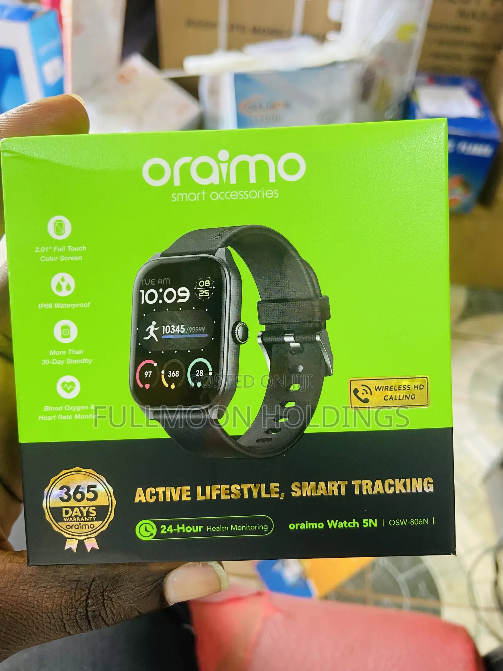 Oraimo Watch 5 Lite 2.01" Hd Ip68 Smart Watch Rose Gold