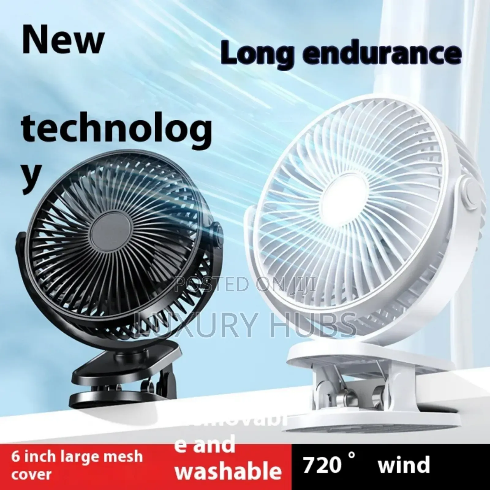 Portable Clip Light Cooling Table Fan