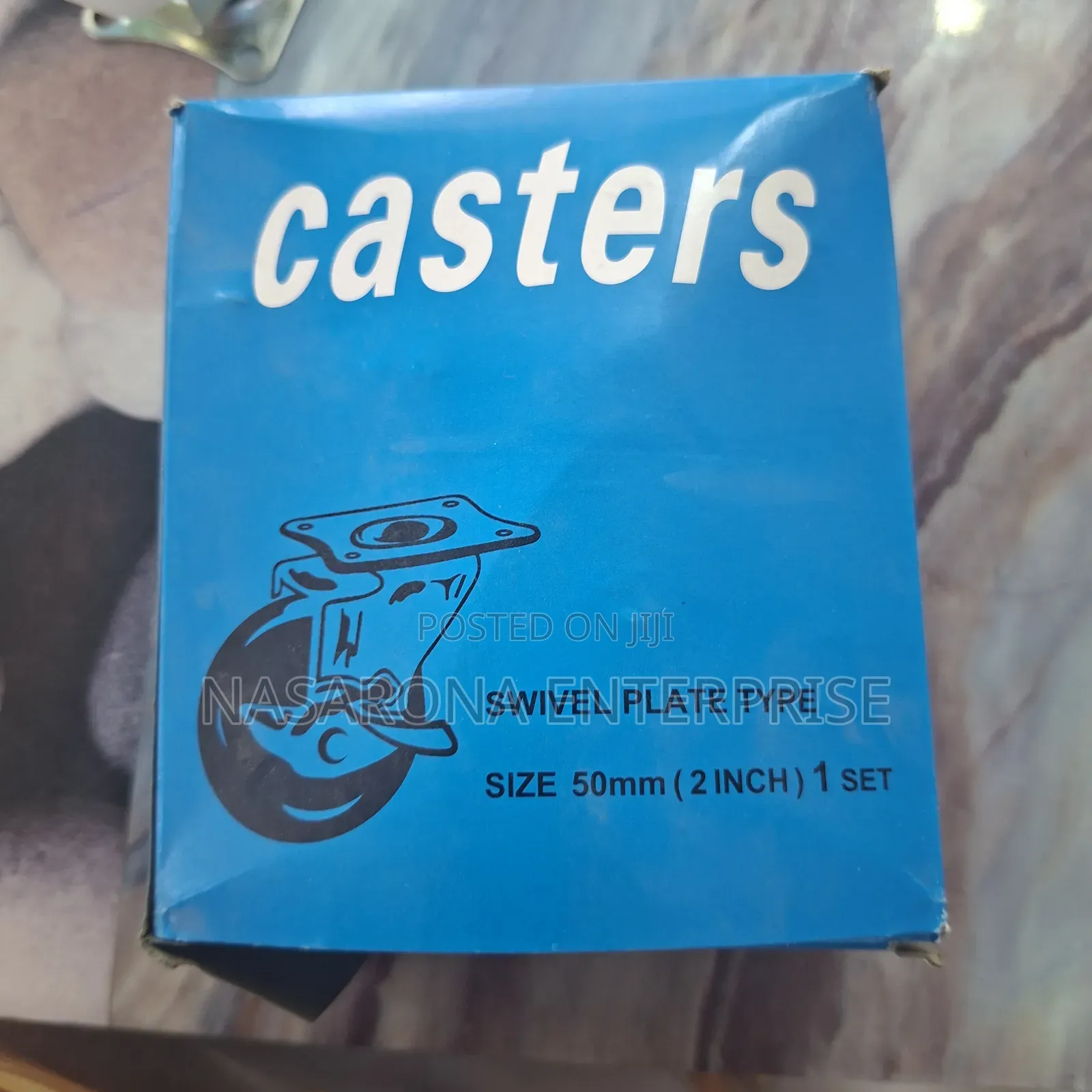 Movable Castors, Swivel Plate, Rolling Tryes (4pcs)