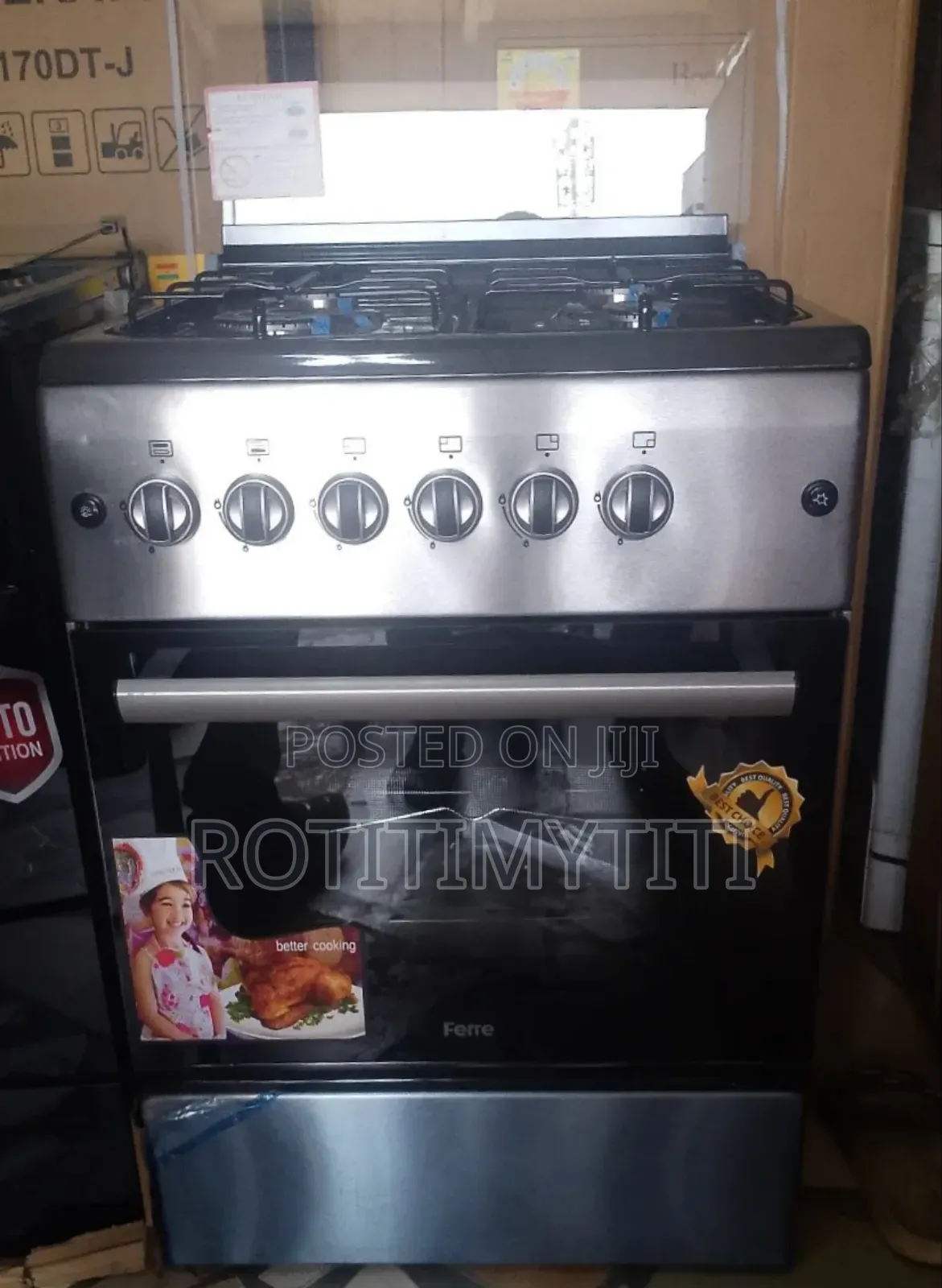 Control It Easy Ferre Volcano 60x60 Gas Burner Oven Grill