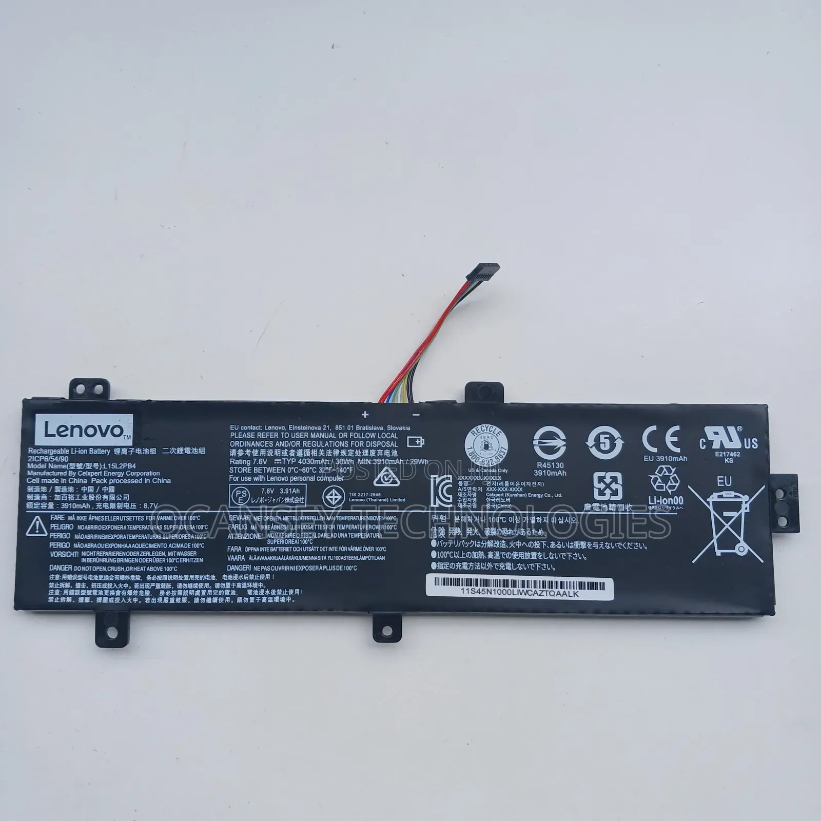 Original Lenovo L15l2pb2 Laptop Battery