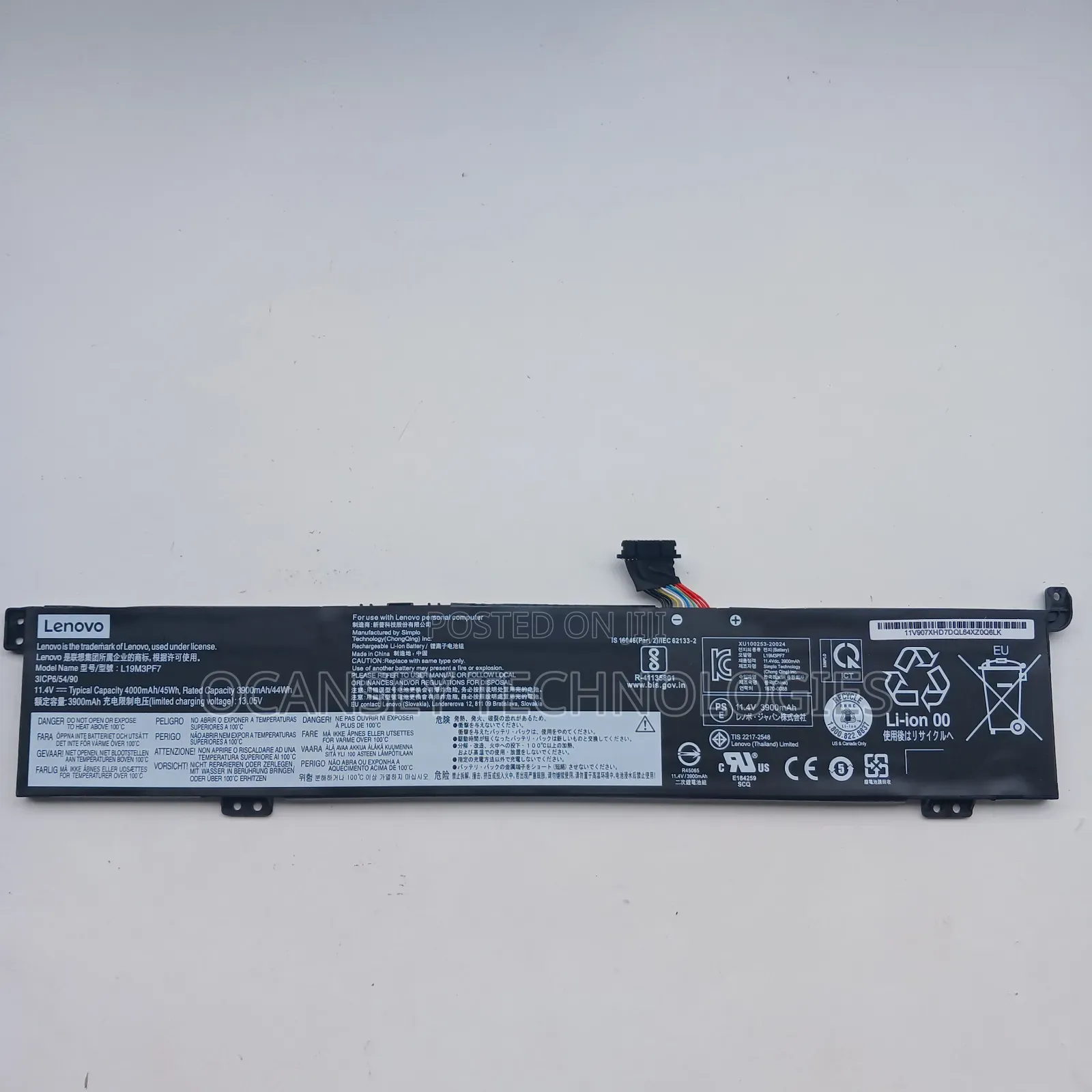 Original Lenovo L19m3pf7 Laptop Battery