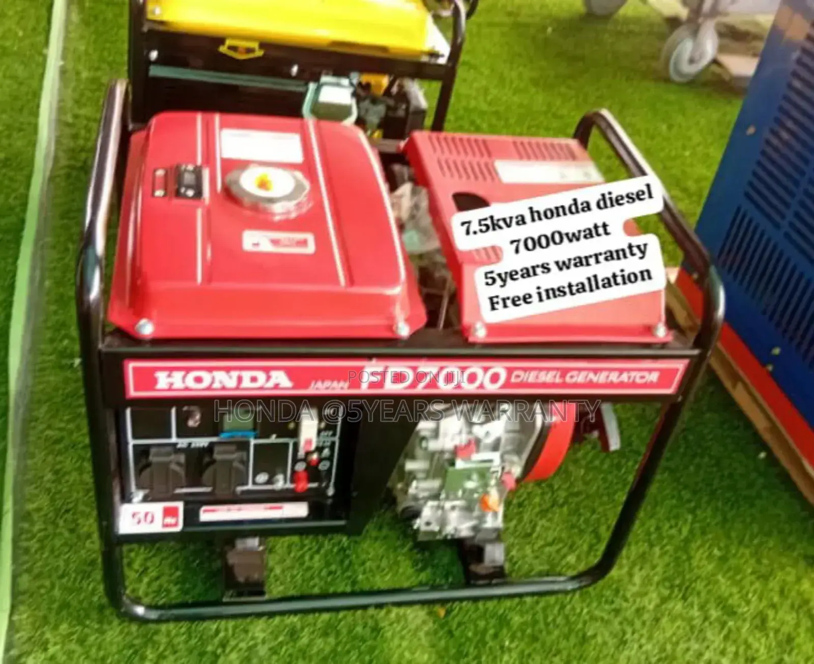 Energy Burst Diesel Honda 7.5kva 7000watt Generator 7.5kva