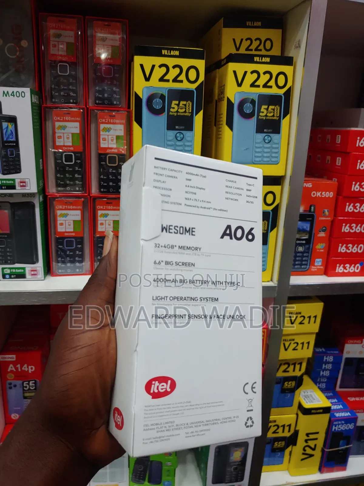 New Itel A06 32 GB Black