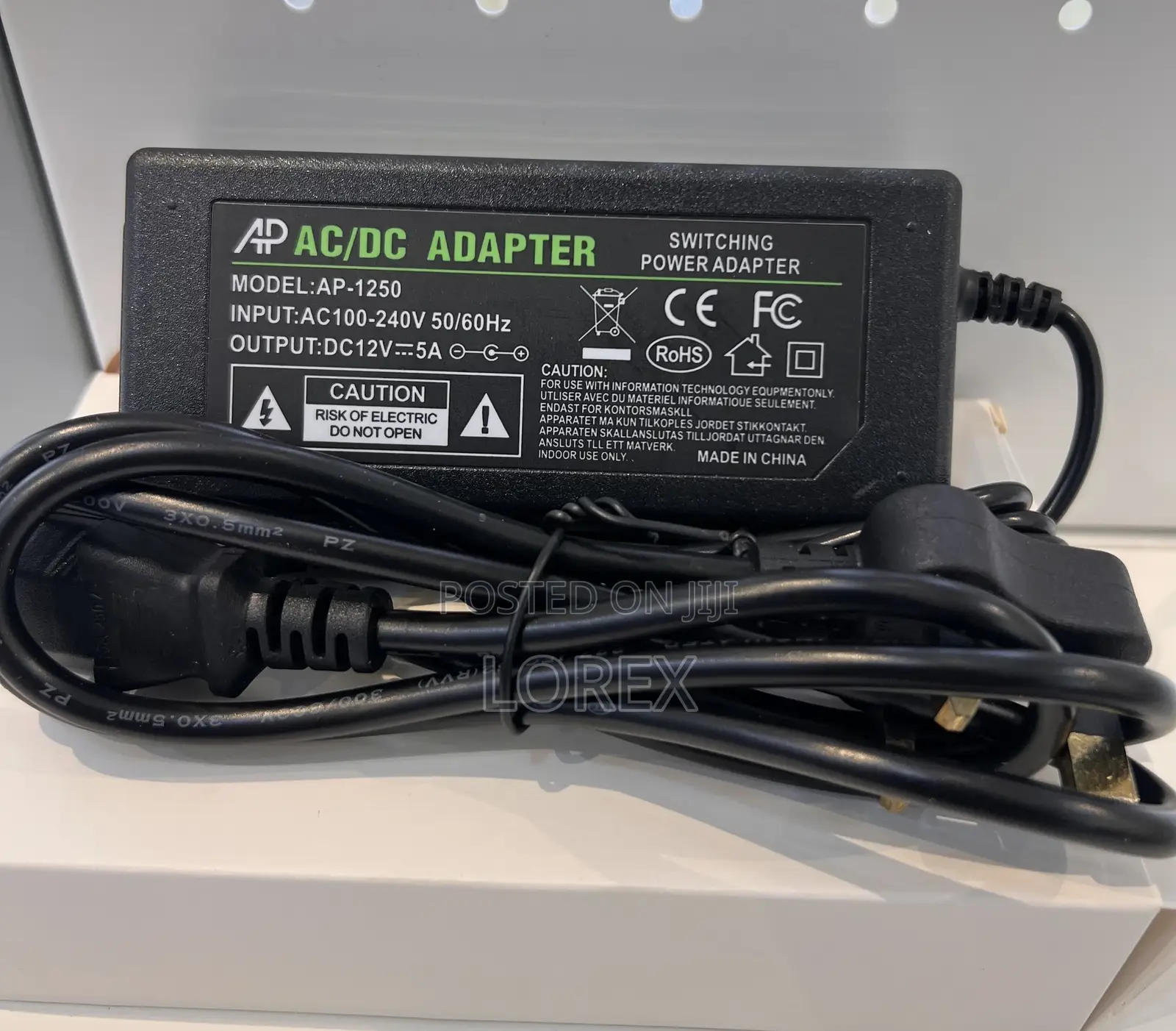 12v 5a Adapter Universal Adapter 5amps With Power Plug