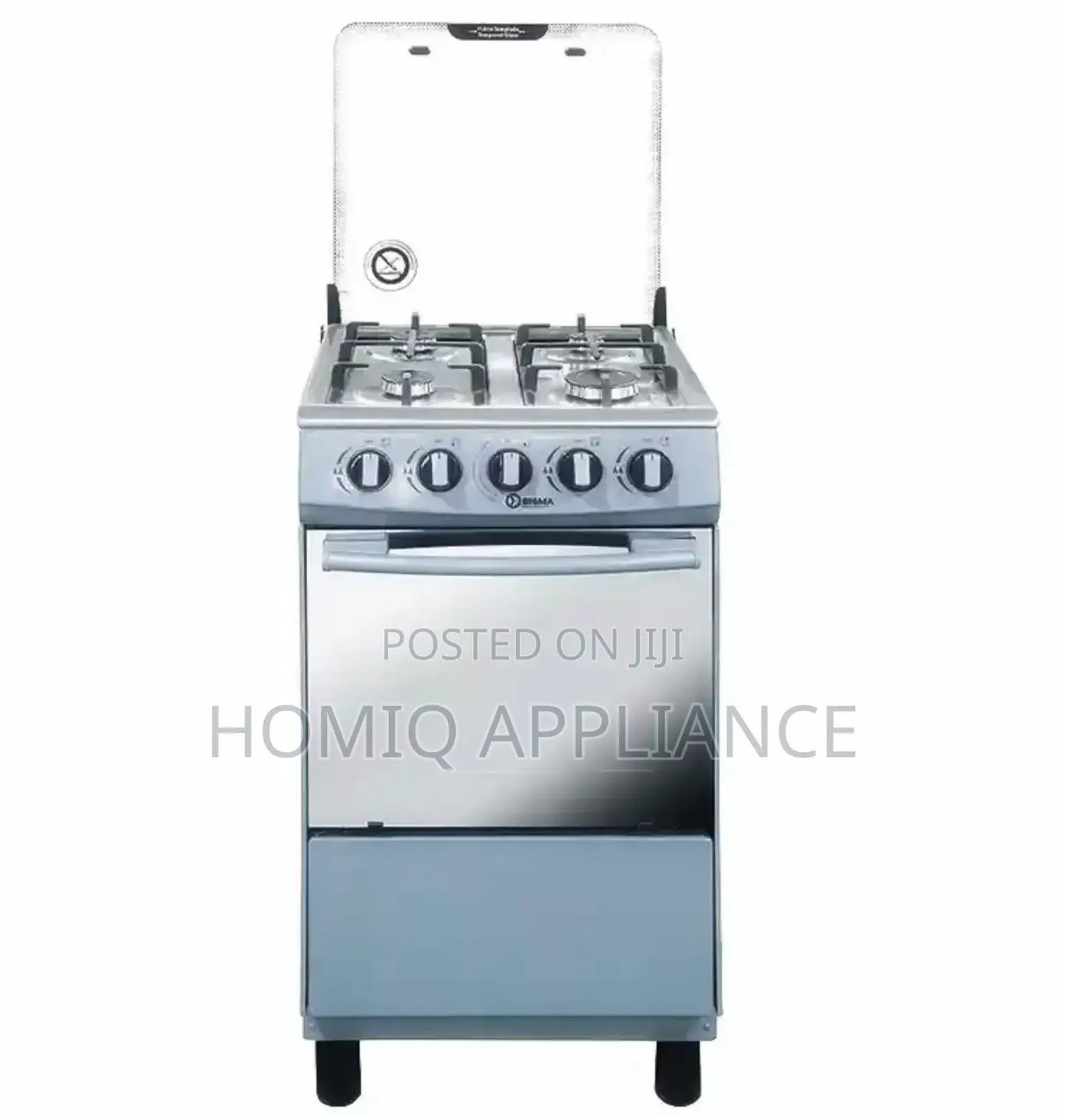 Sigma Stainless 4 Burner 1 Hot Plate:1000w
Gas Cooker 50×50
