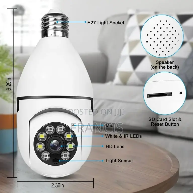 Smart Wifi CCTV Bulb Camera