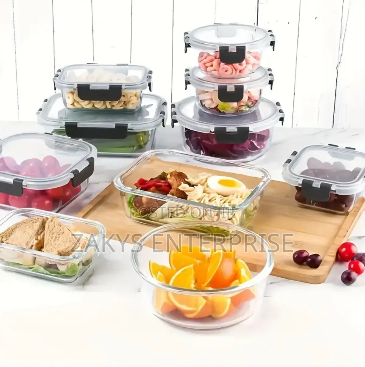 24pcs Glass Storage Air Tight Bowls