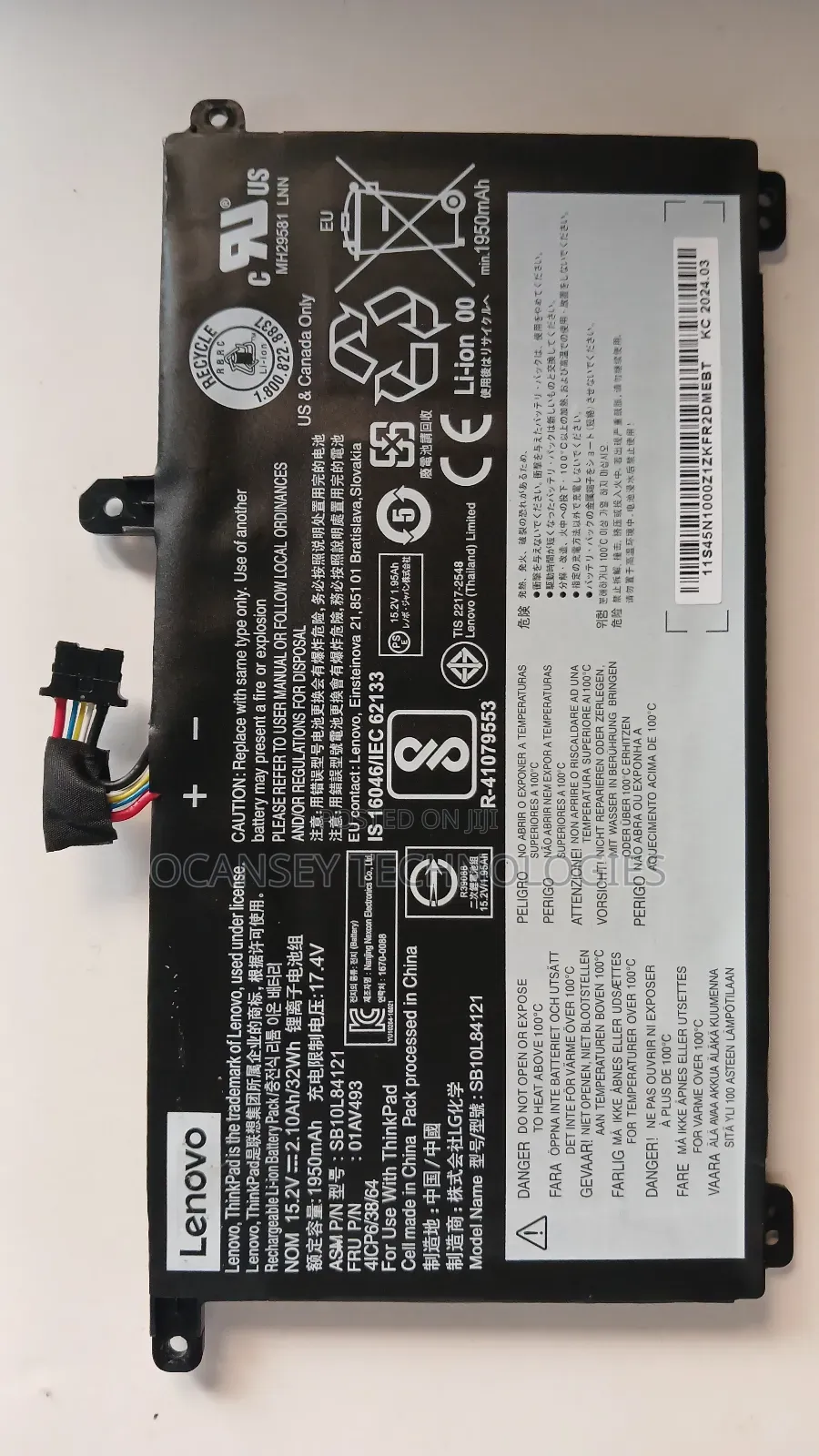 Original Lenovo 01av493 Laptop Battery